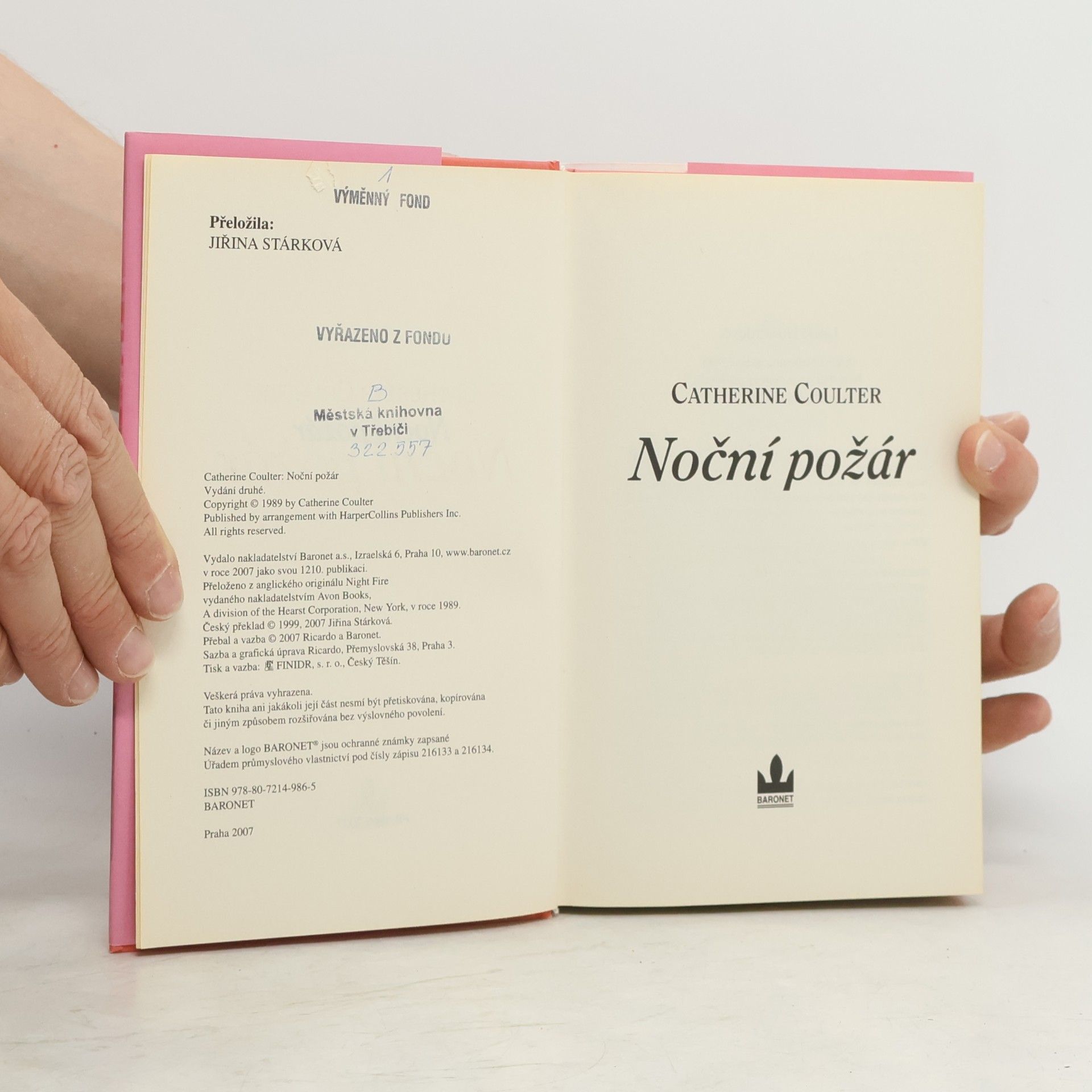 Catherine Coulter Noční požár
