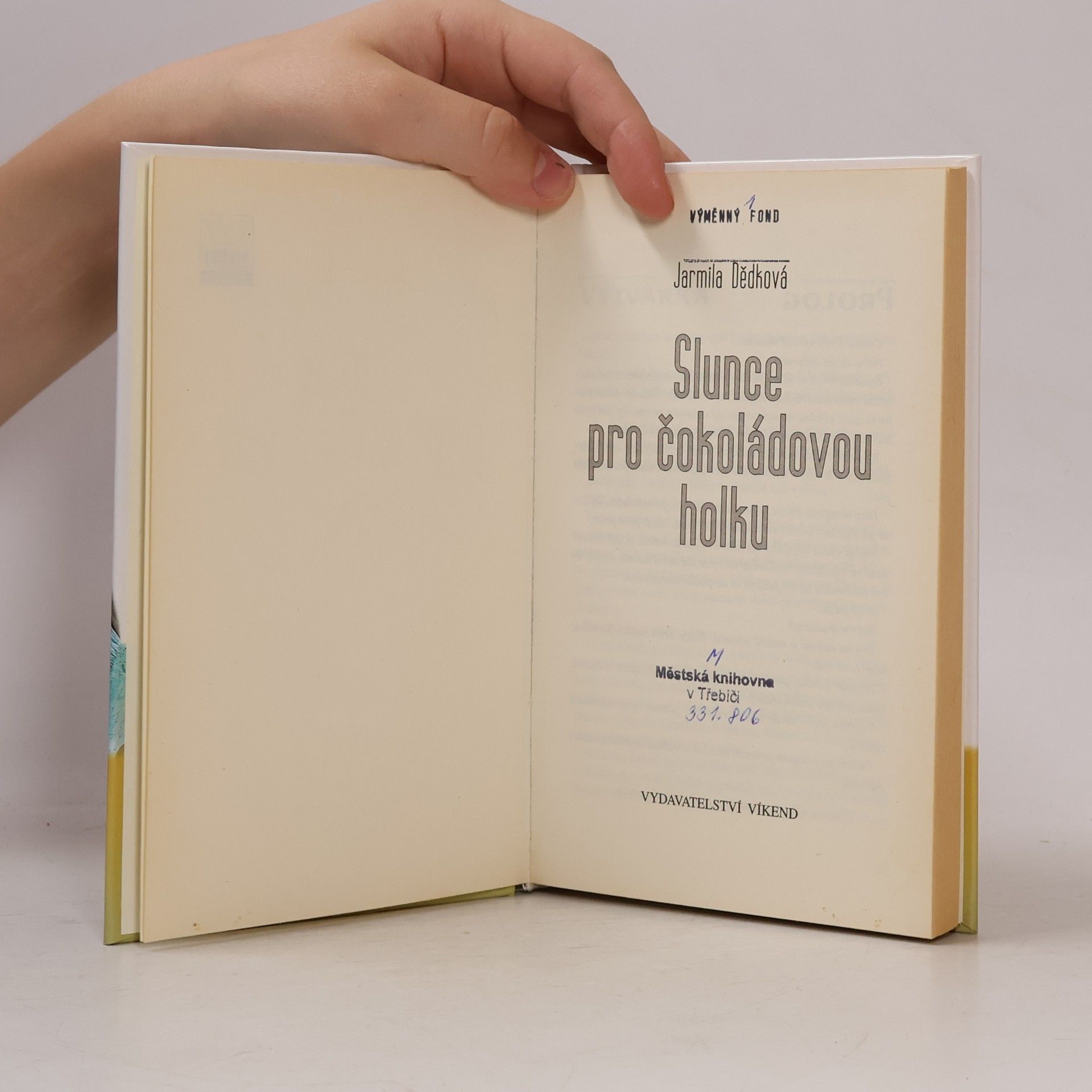 Jarmila Dědková Slunce pro čokoládovou holku