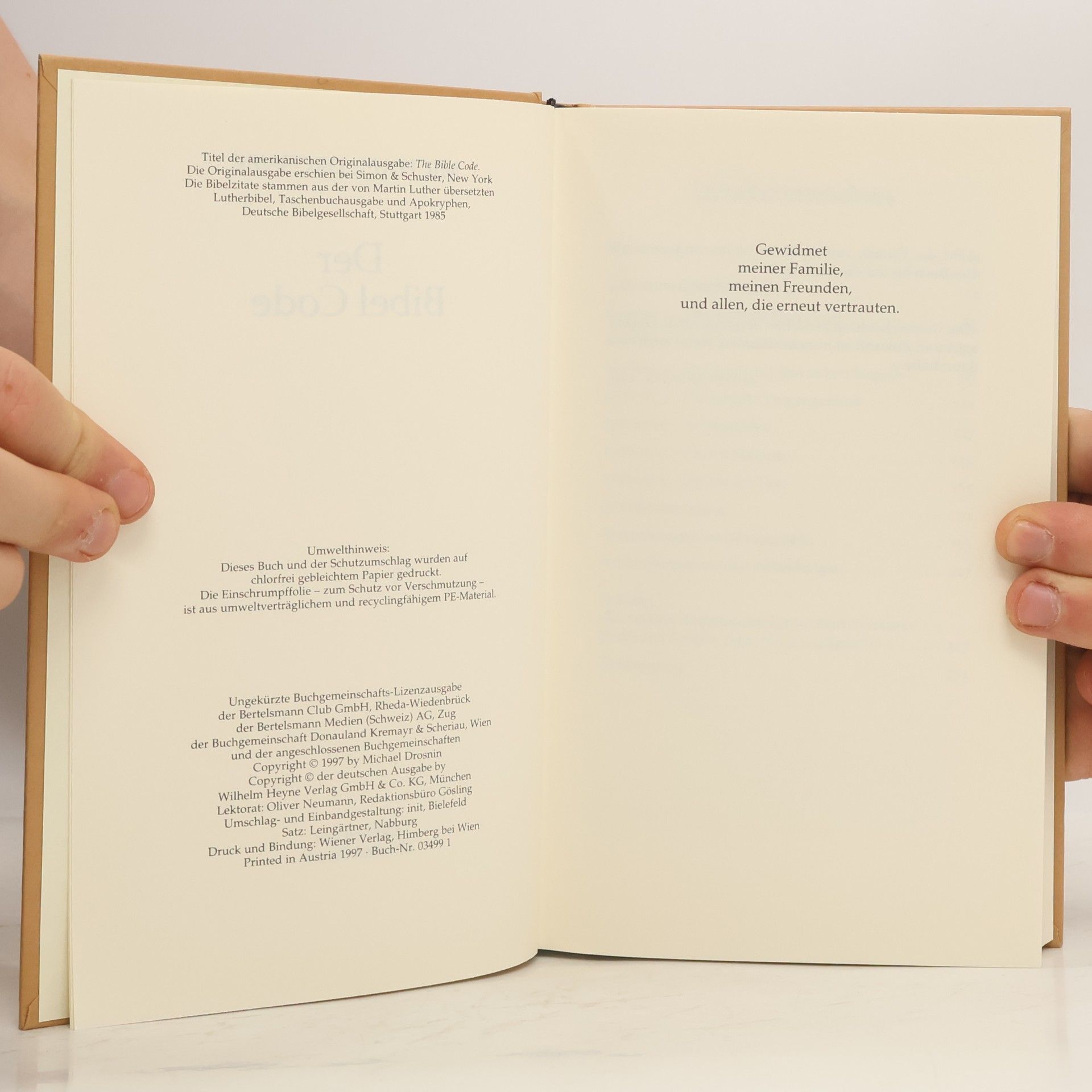 Michael Drosnin Der Bibel Code