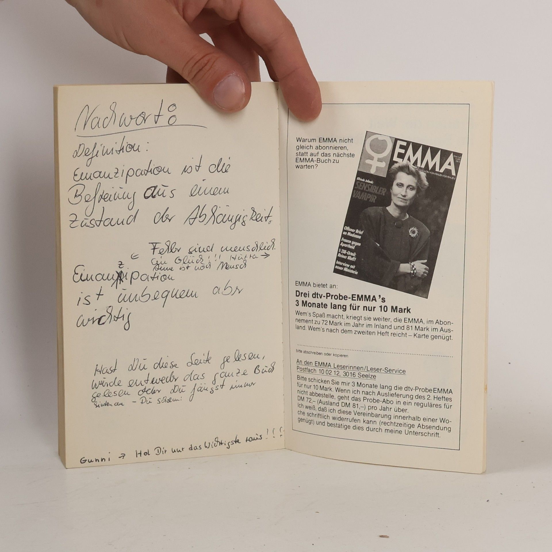 Alice Schwarzer Das neue Emma-Buch