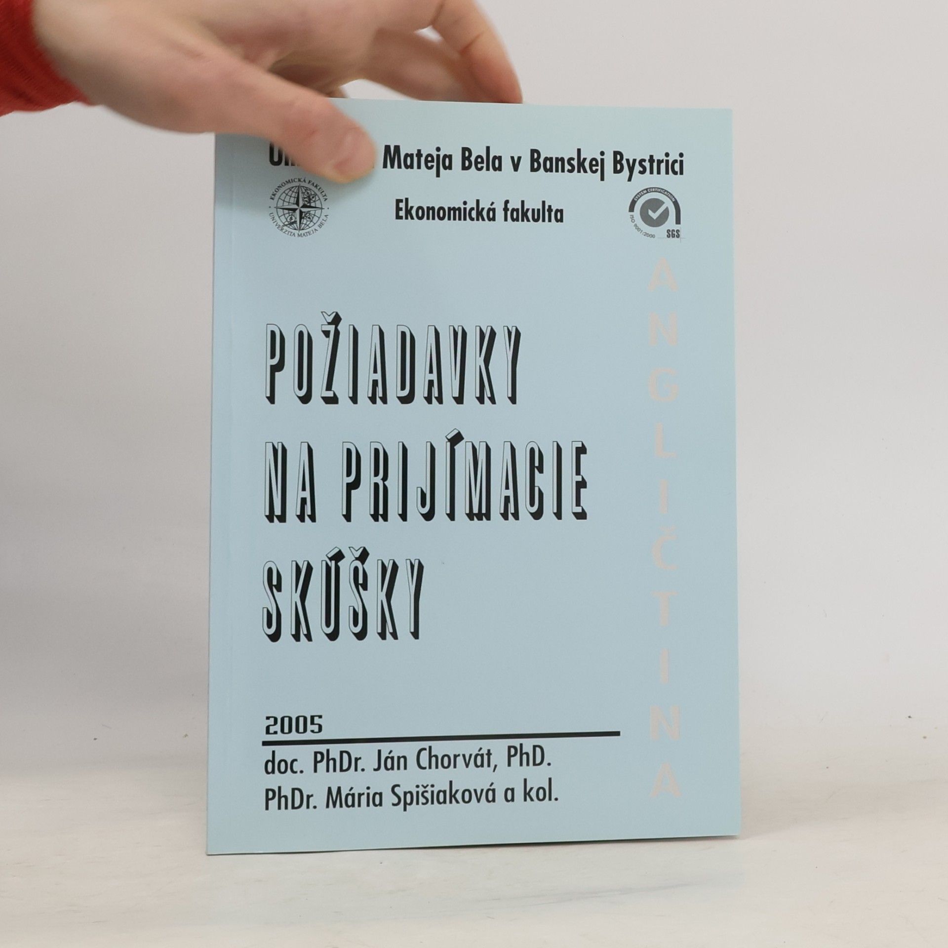 Jana Chorvátová Požiadavky Na Prijímacie Skúšky