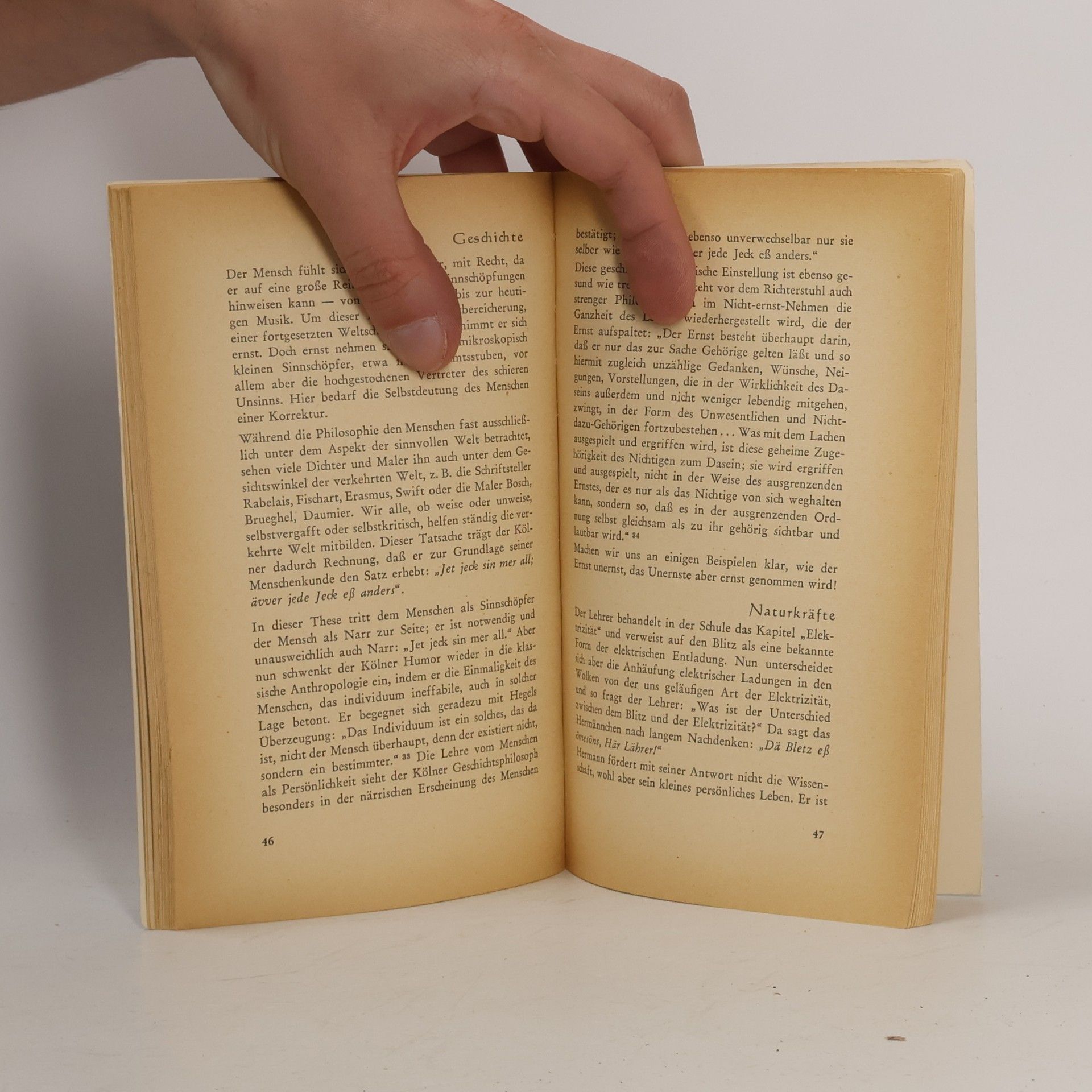 Heinrich Lützeler Philosophie des Kölner Humors