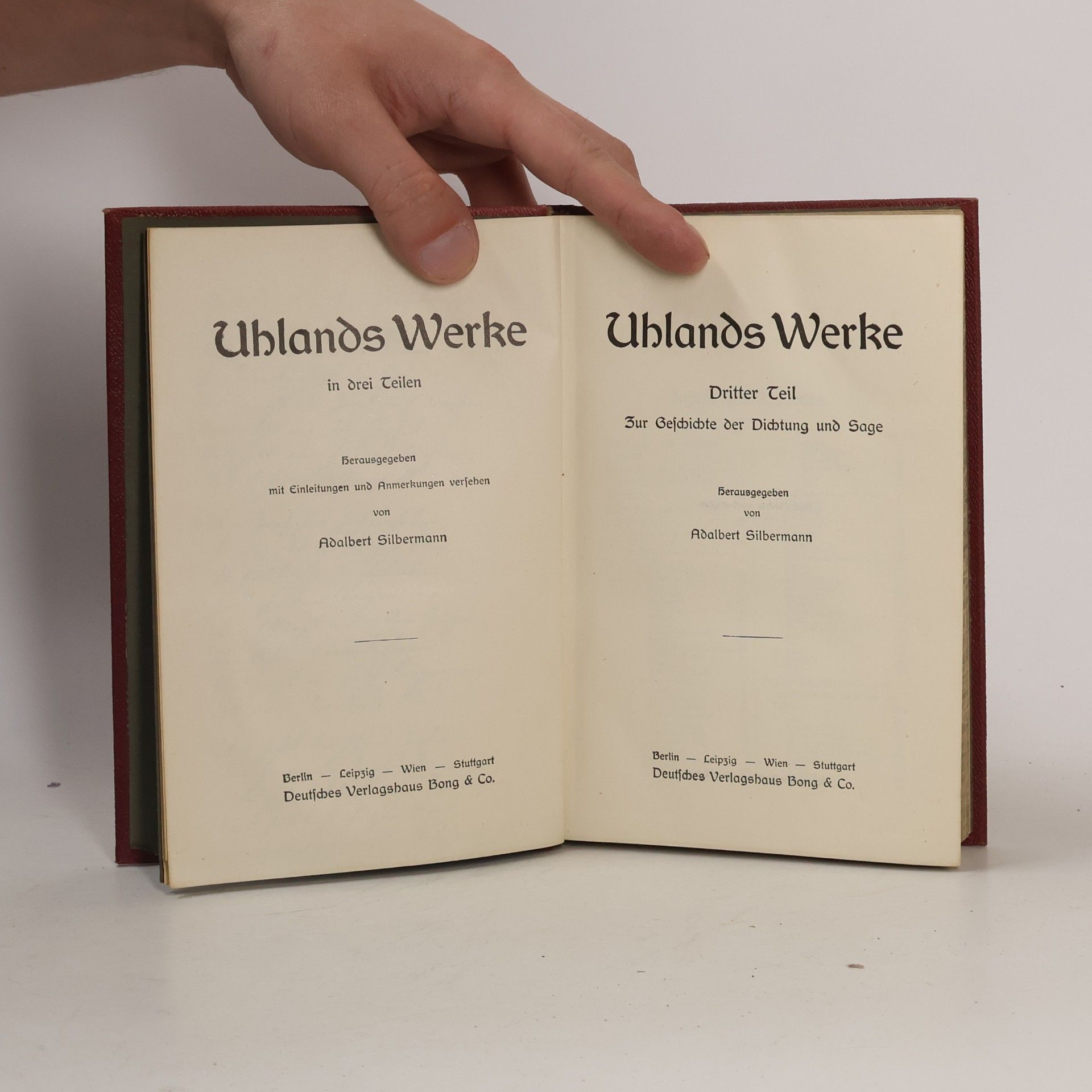 Ludwig Uhland Uhlands Werke 3