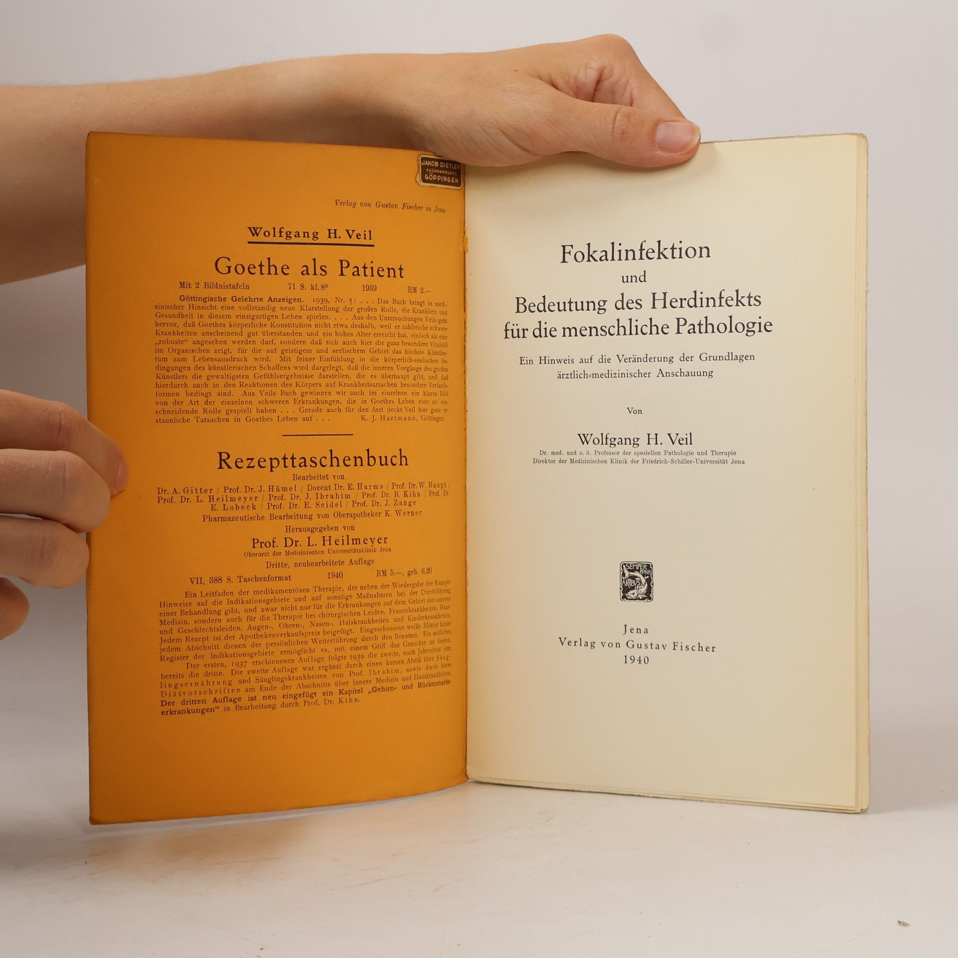 Wolfgang H. Veil Fokalinfektion und Bedeutung des Herdinfekts für die menschliche Pathologie