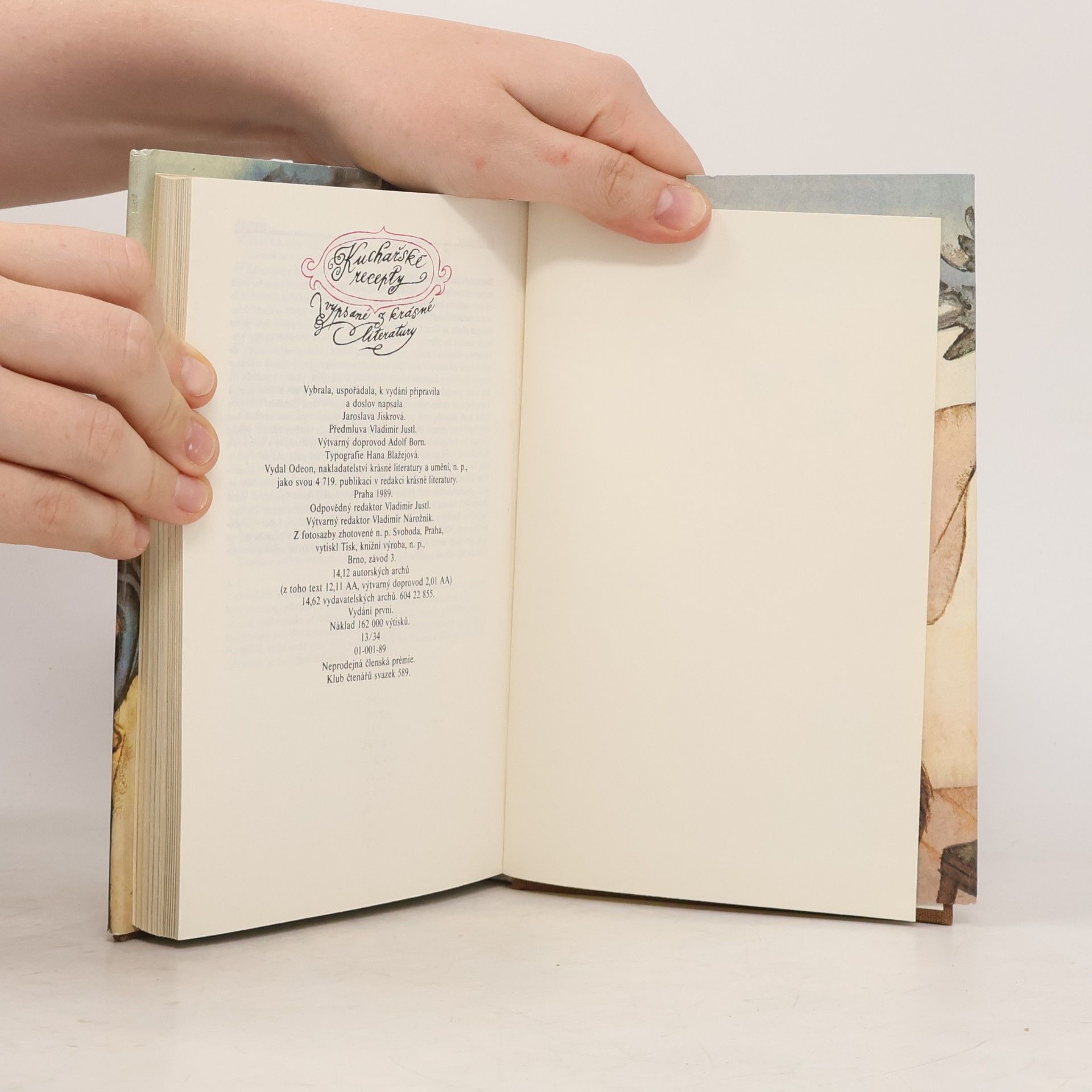 Jaroslava Jiskrová Kuchařské recepty vypsané z krásné literatury