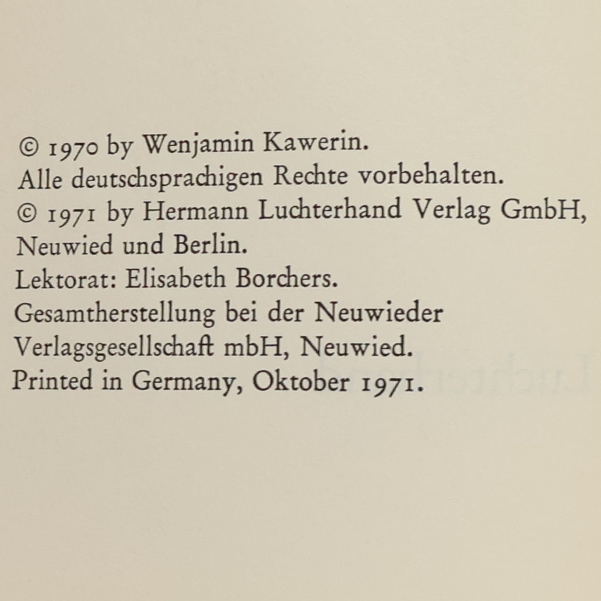 Weniamin Kawerin Vor dem Spiegel
