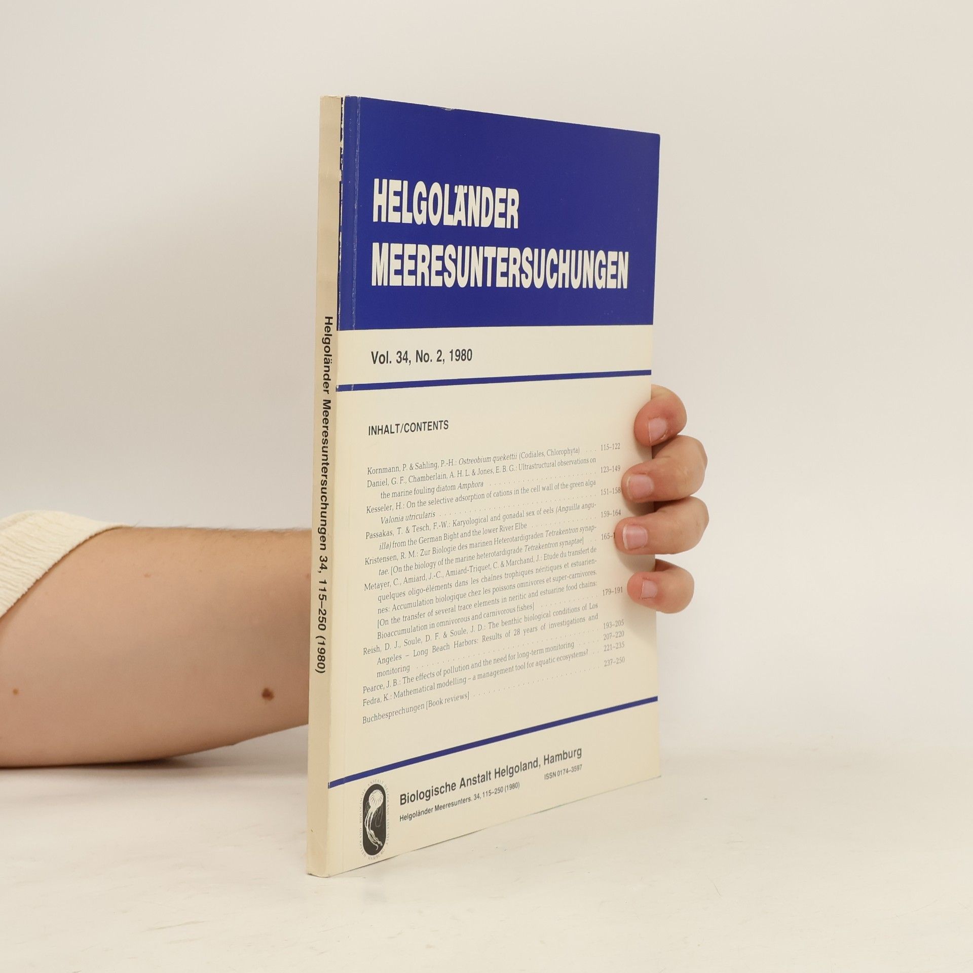 Autorenkollektiv Helgoländer Meeresuntersuchungen 34