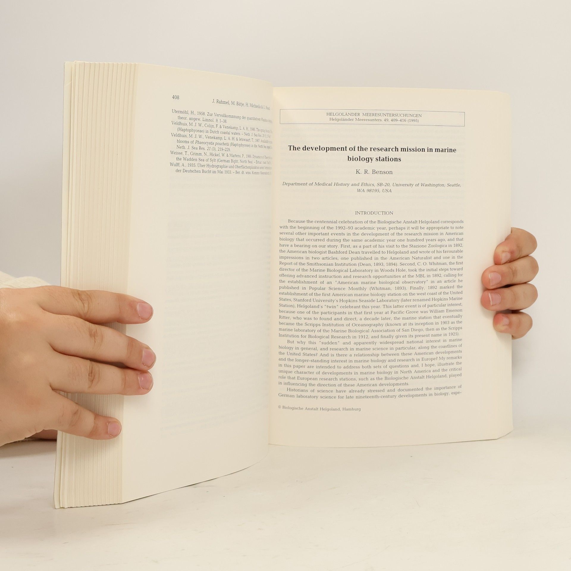Autorenkollektiv Helgoländer Meeresuntersuchungen 49