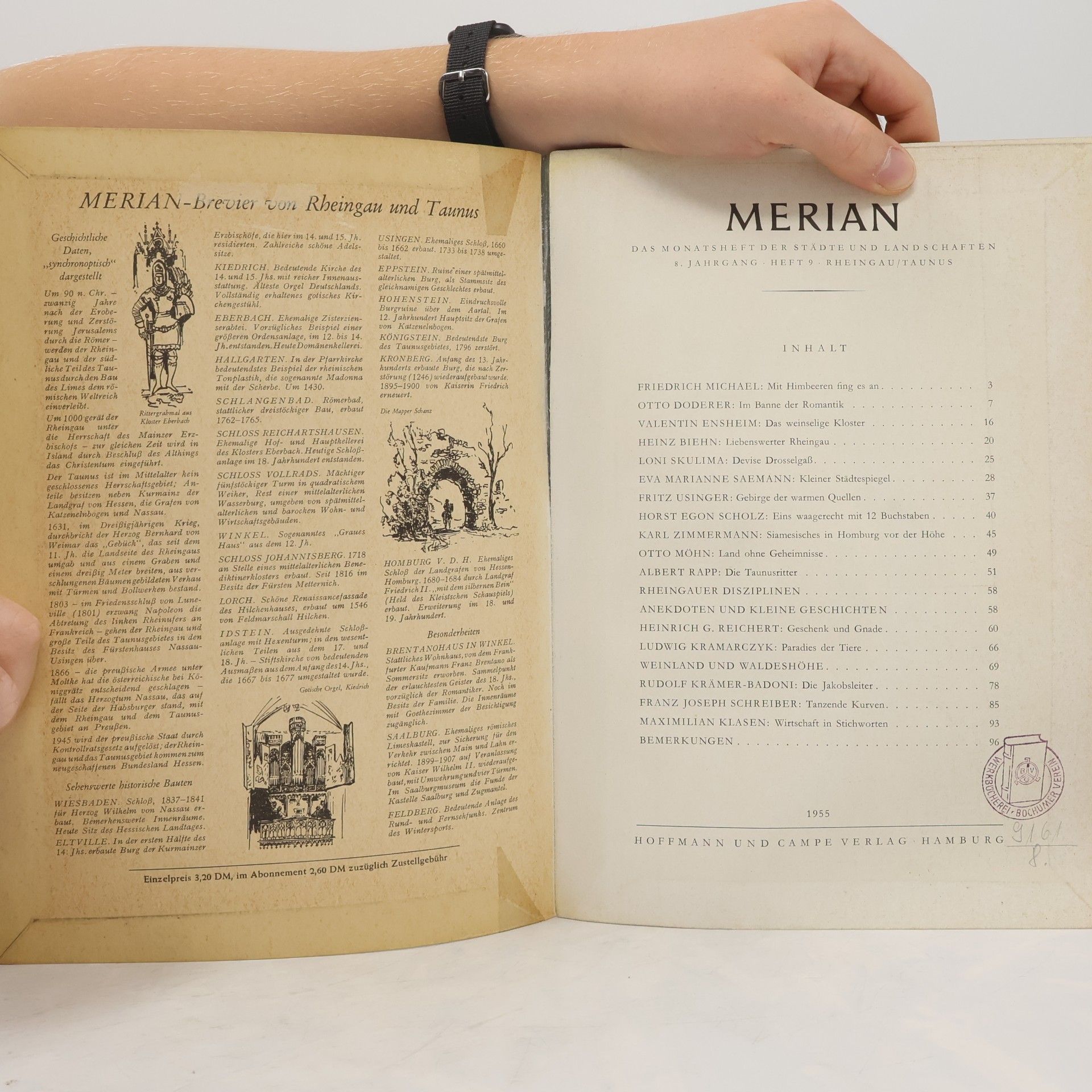 Autorenkollektiv Merian Heft 9/VIII. Rheingau/Taunus