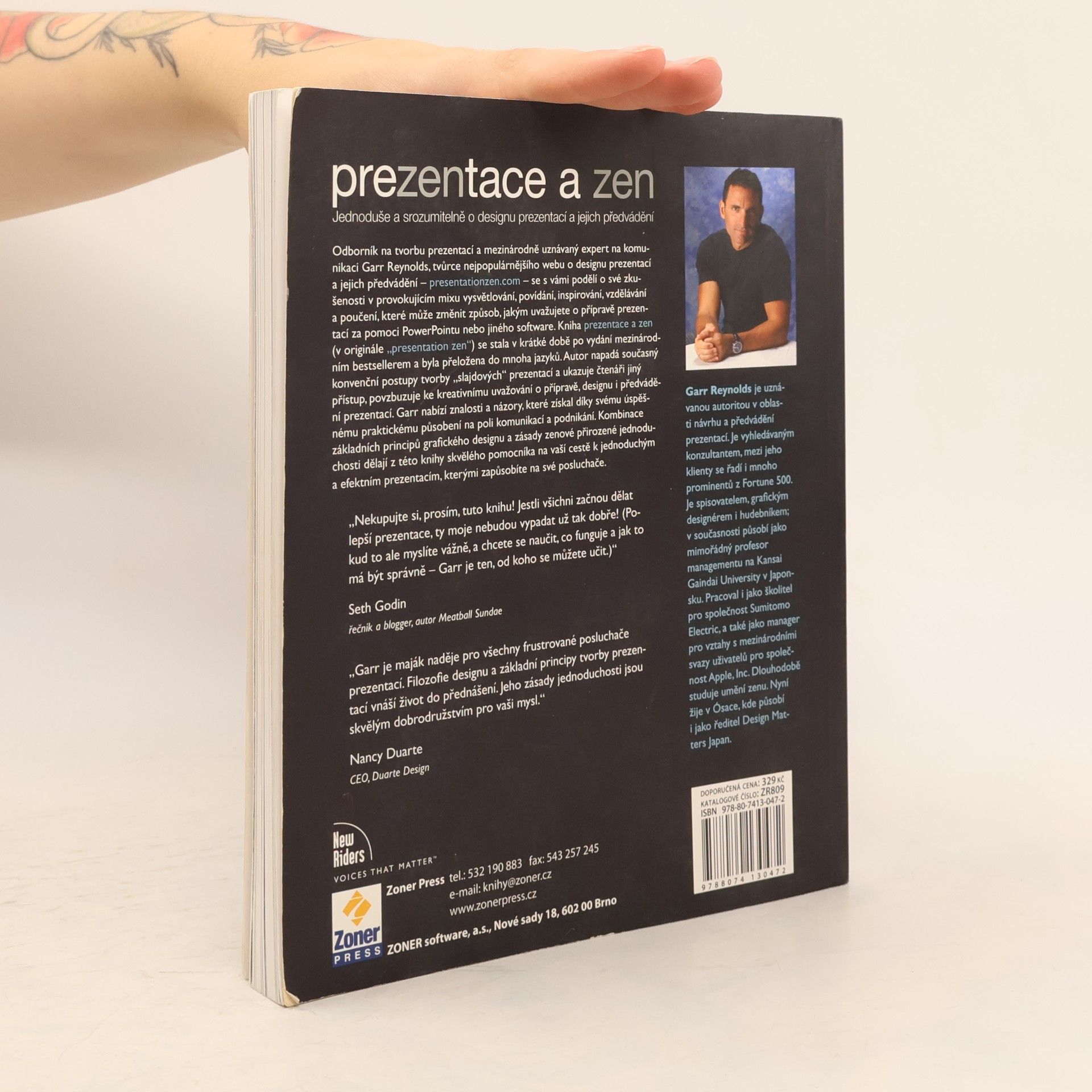 Garr Reynolds Prezentace a zen. Jednoduše a srozumitelně o designu prezentací a jejich předvádění