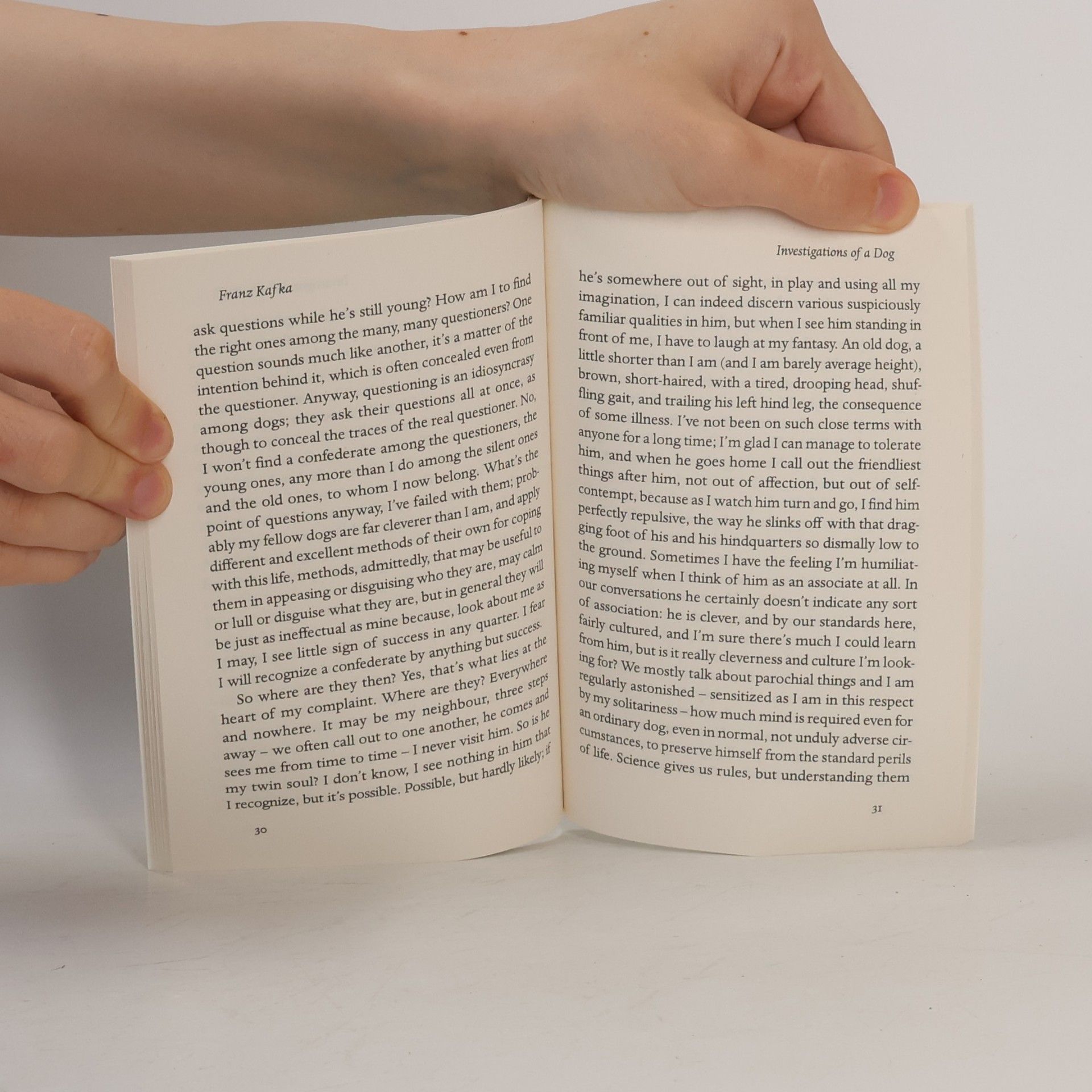 Franz Kafka Investigations of a dog