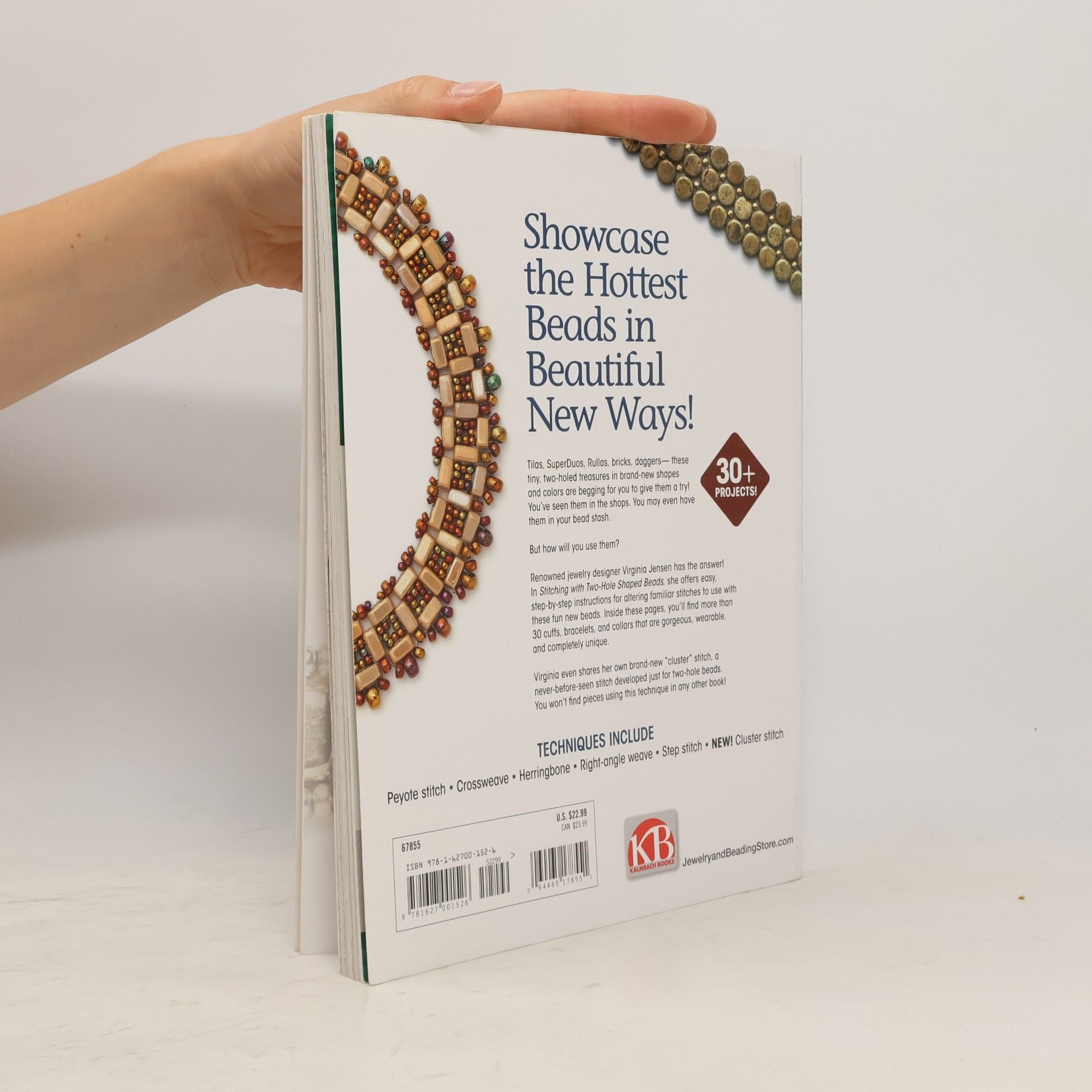 Virginia Jensen Stitching with Two-Hole Shaped Beads