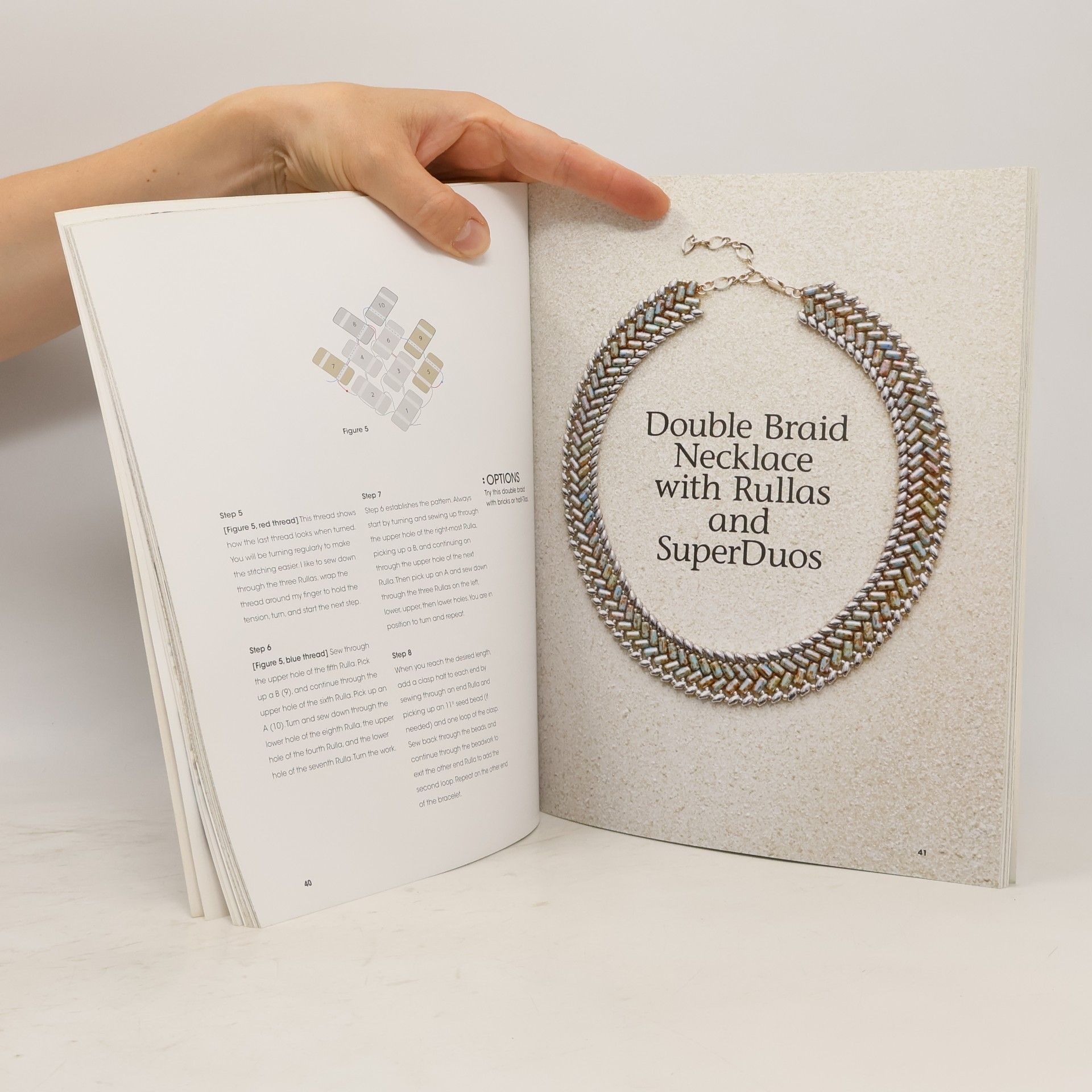 Virginia Jensen Stitching with Two-Hole Shaped Beads