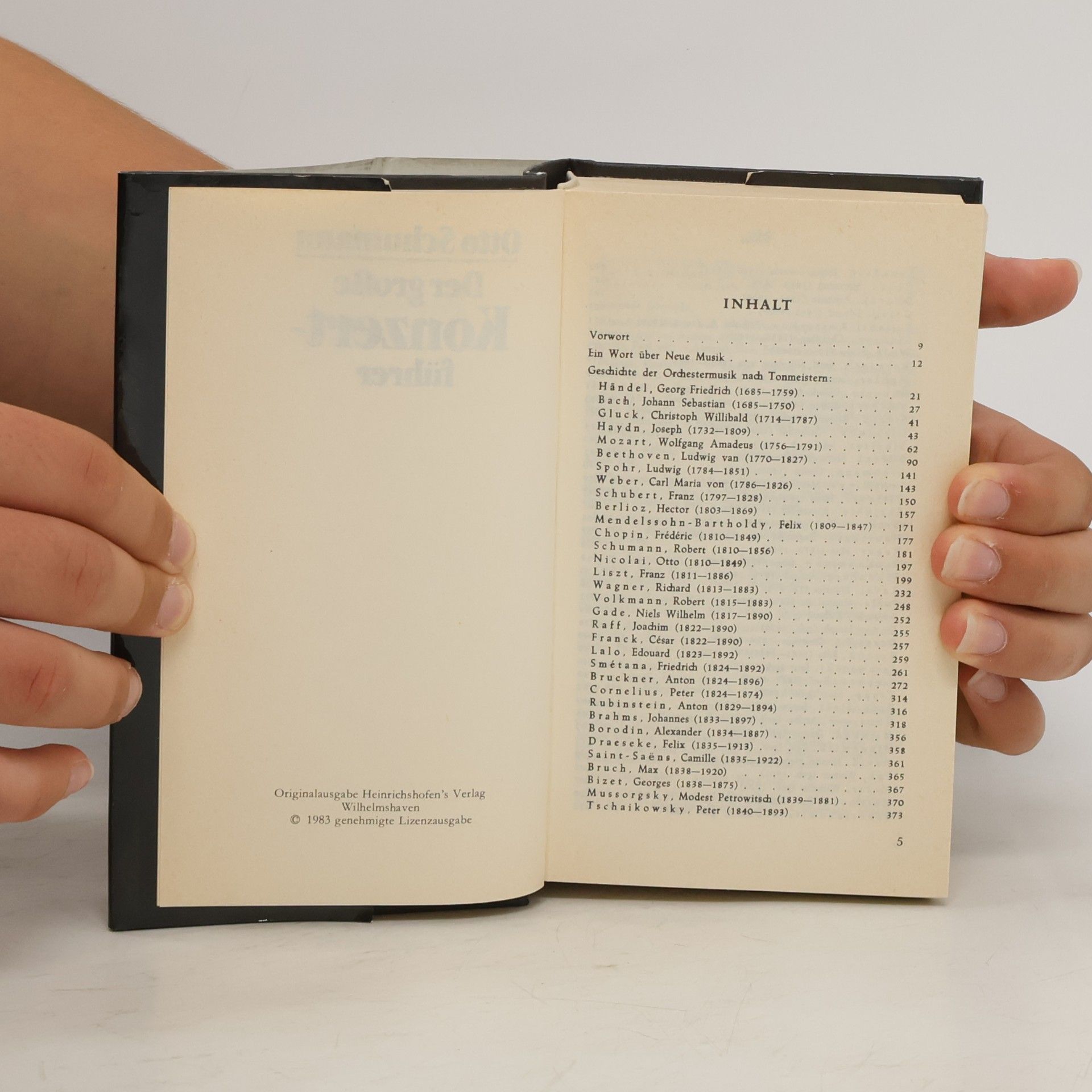 Otto Schumann Der große Konzertführer