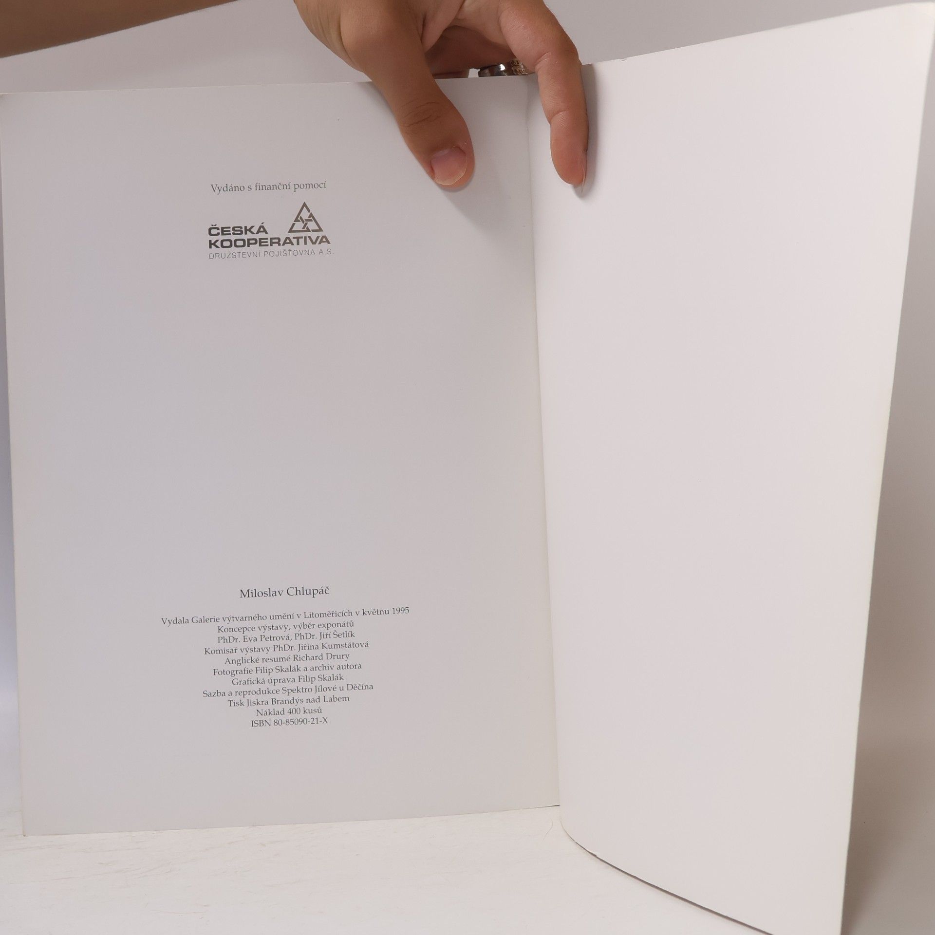 Autorenkollektiv Miloslav Chlupáč : Galerie výtvarného umění v Litoměřicích červenec - září 1995 : Oblastní galerie vysočiny v Jihlavě listopad - prosinec 1995 : Galerie umění v Karlových varech březen - duben 1996