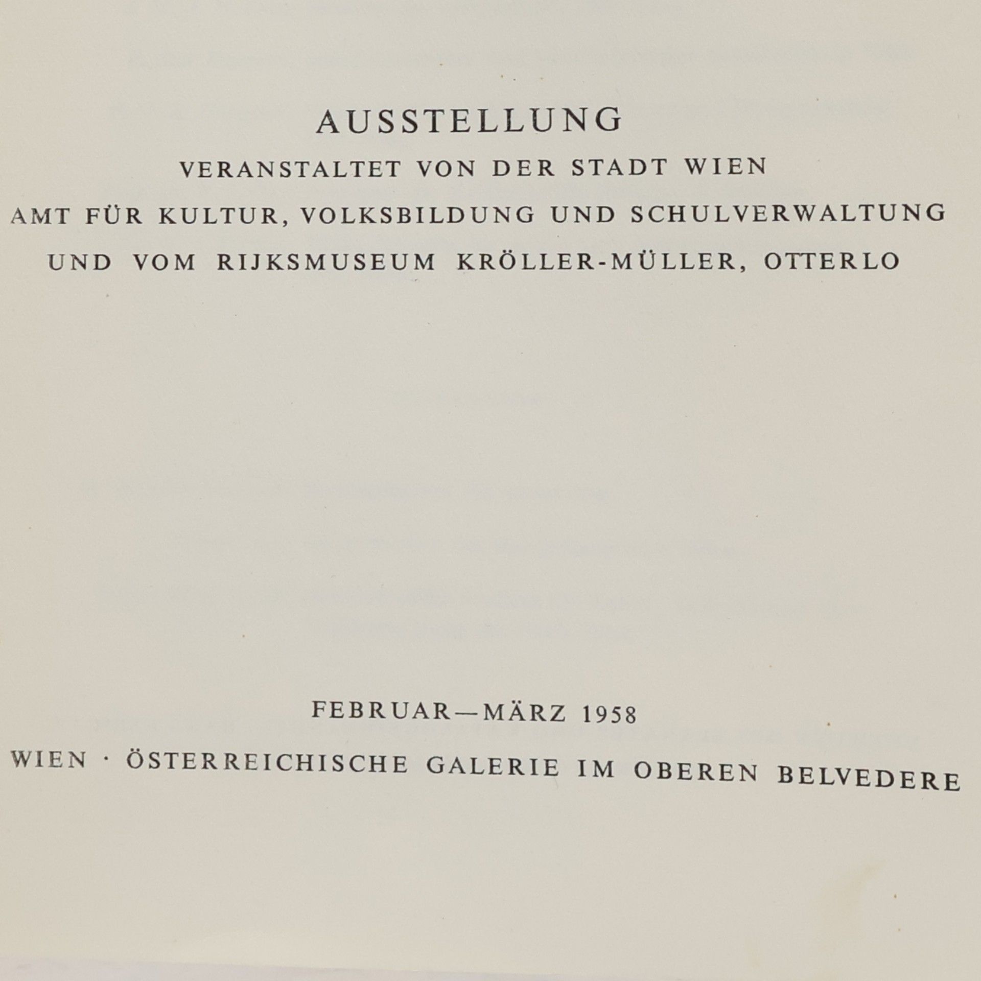 Various authors Van Gogh 2-3/1958