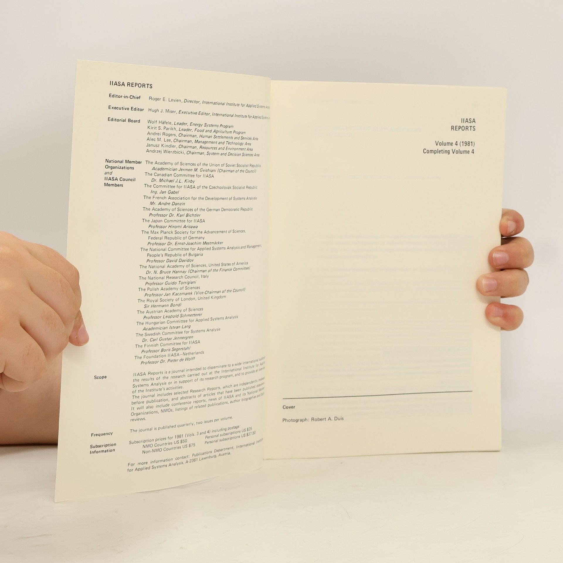 Auteurscollectief IIASA Reports Vol. 4, Number 2