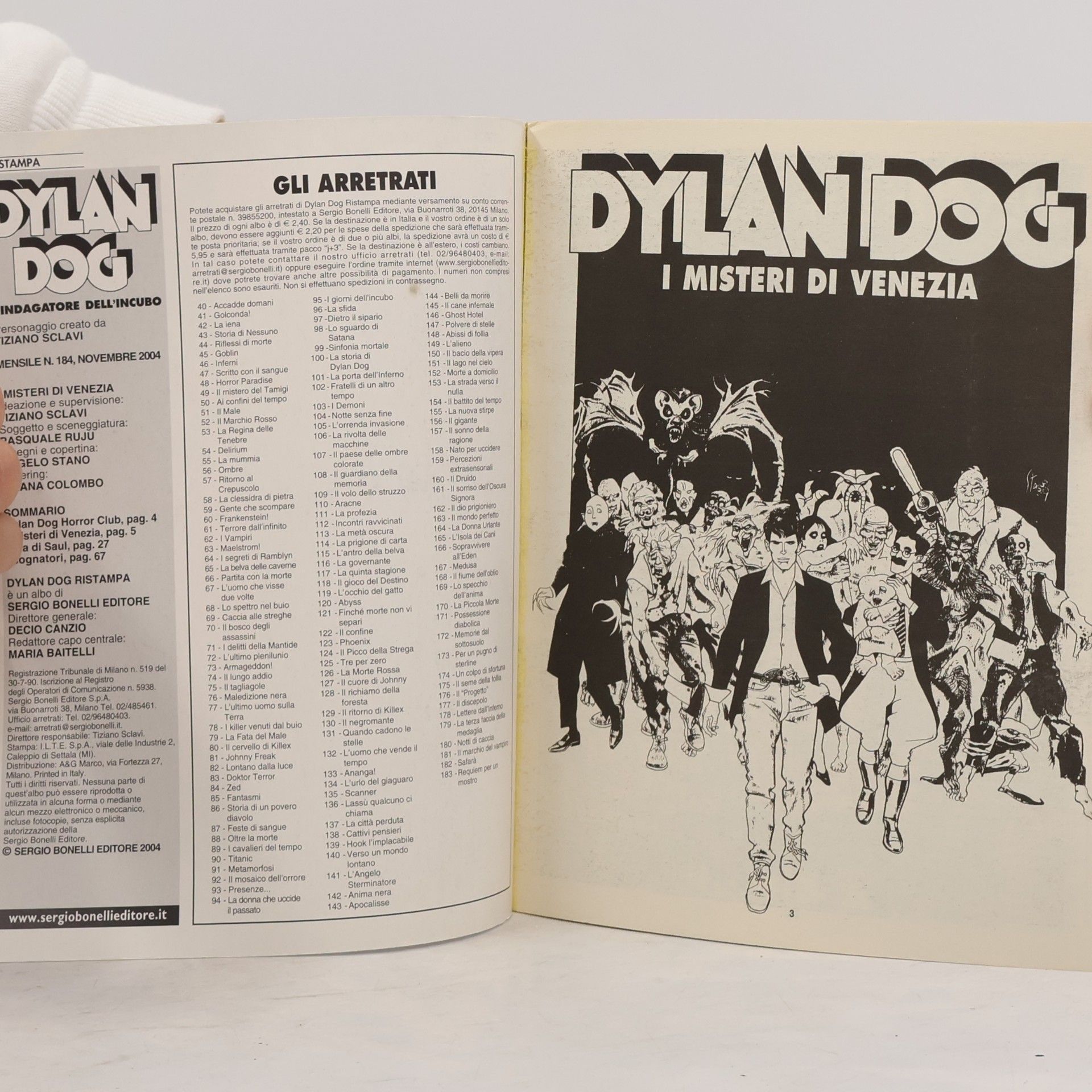 Tiziano Sclavi Dylan Dog 184