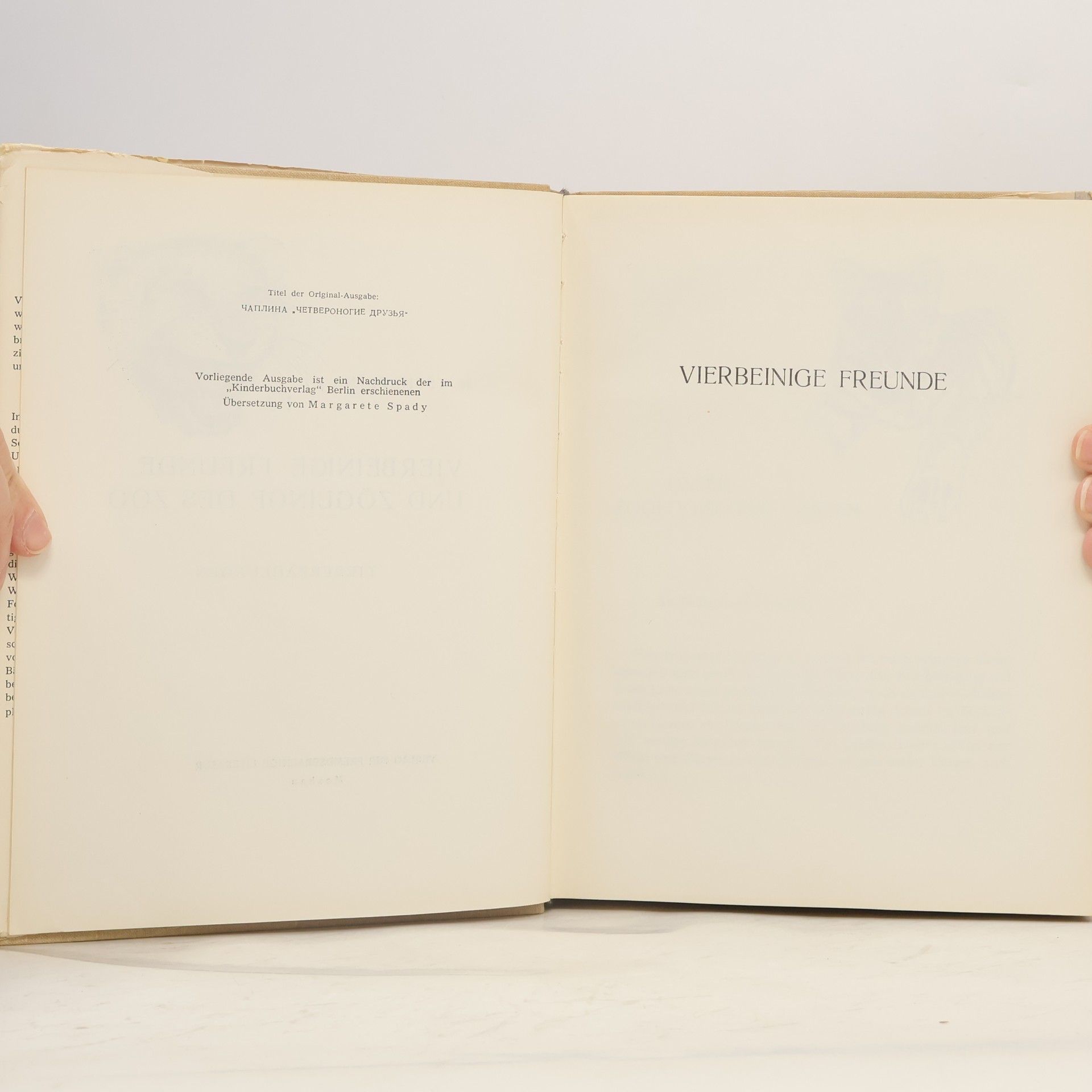 W. Tschaplina Vierbeinige Freunde