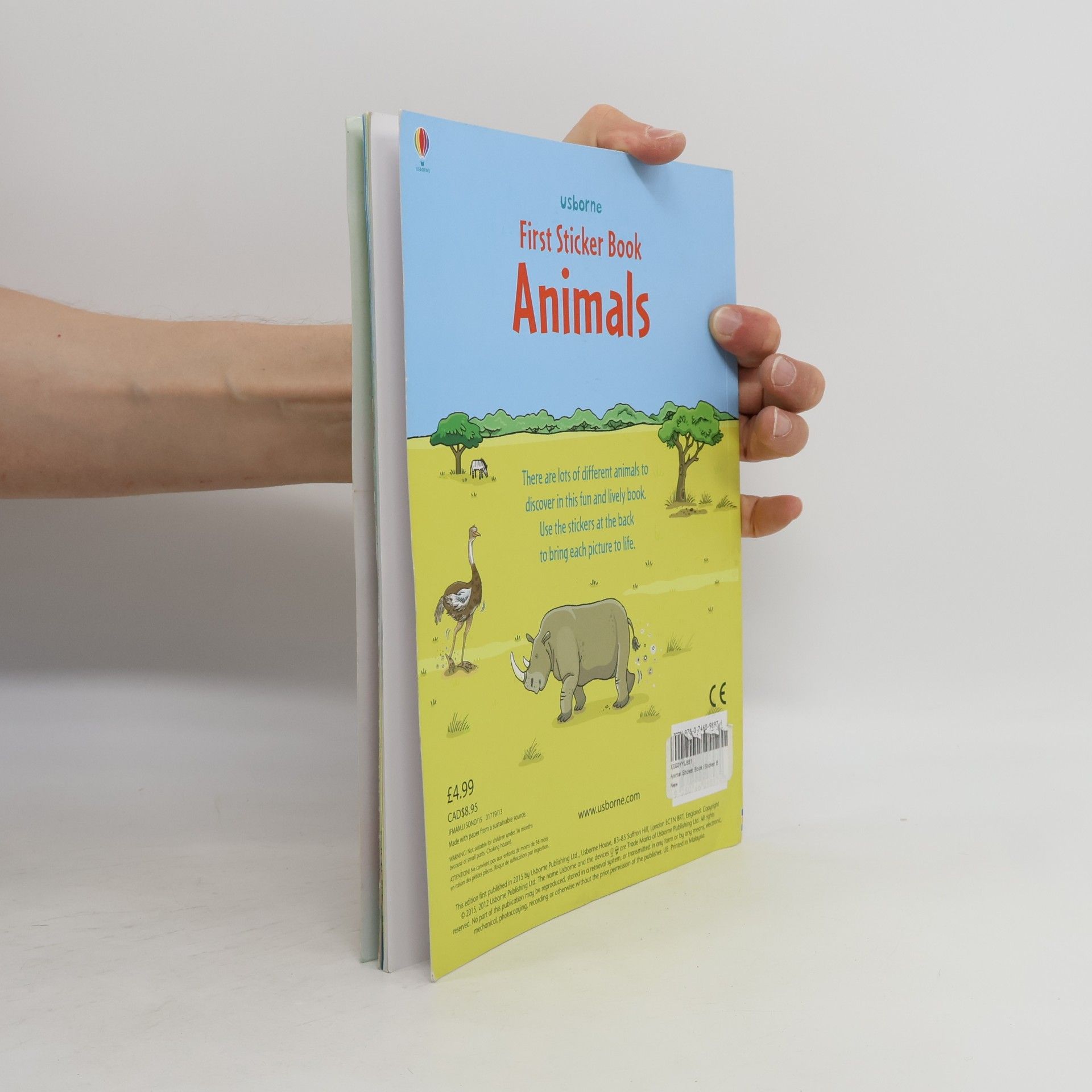 Usborne Publishing Ltd Animal Sticker Book With Stickers