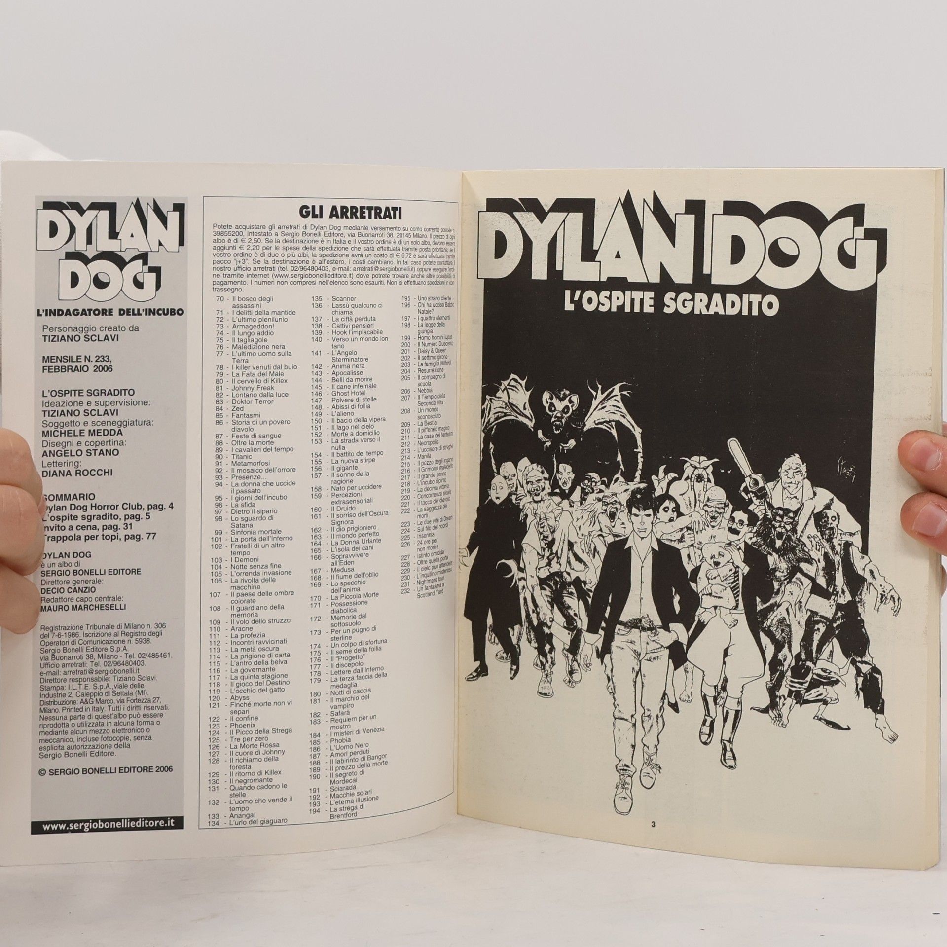 Tiziano Sclavi Dylan Dog 233. L'ospite sgradito