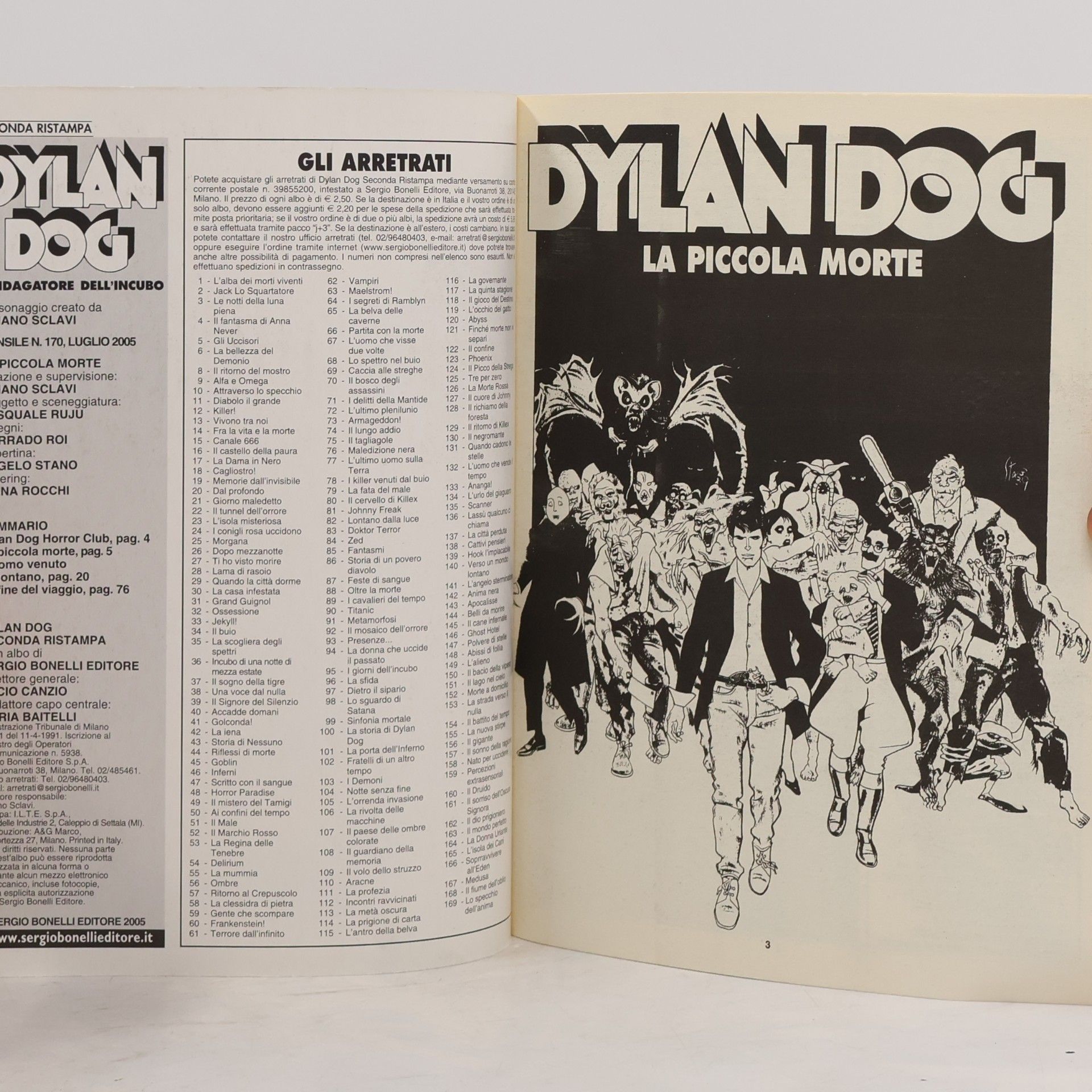 Tiziano Sclavi Dylan Dog 170