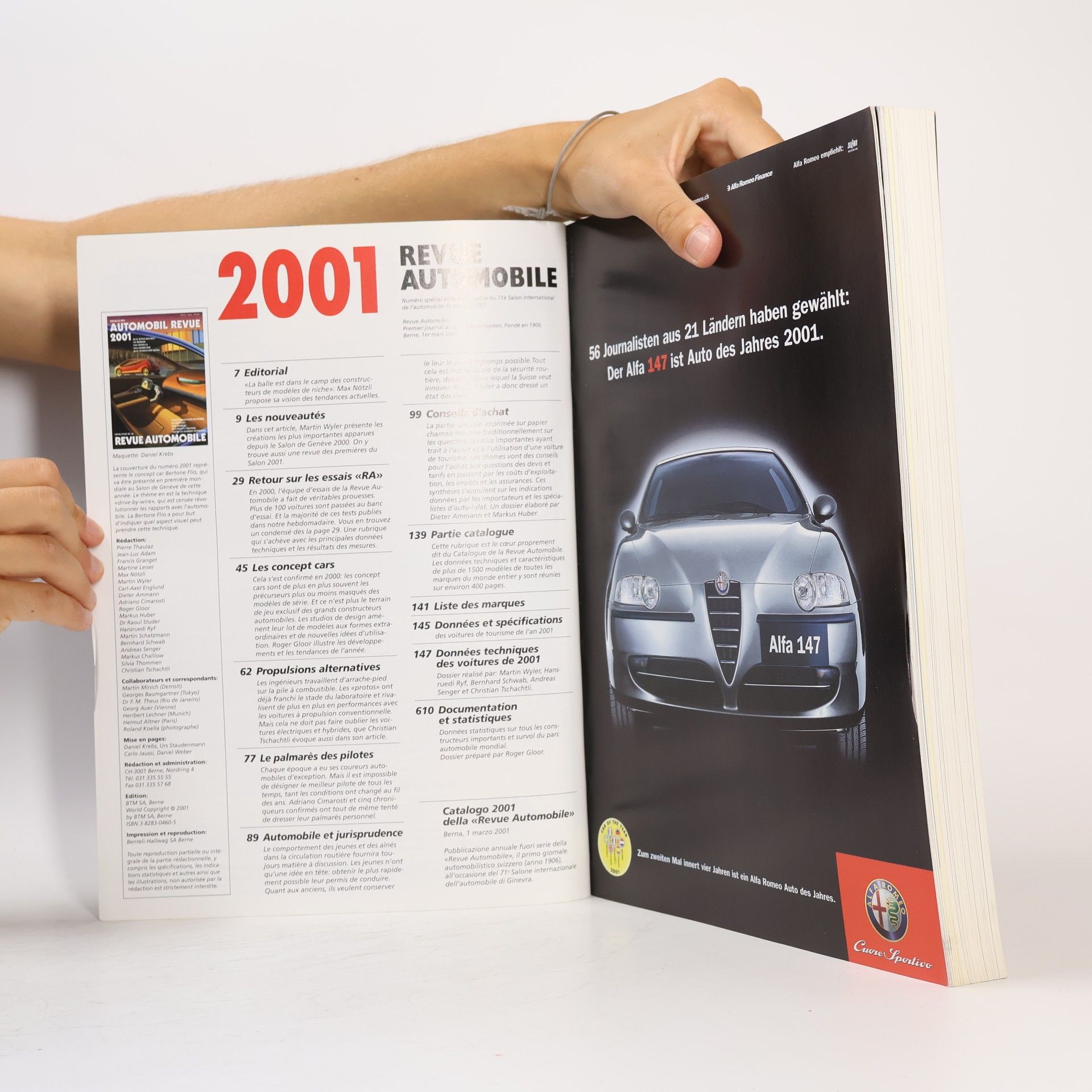Kolektív autorov Katalog der Automobil Revue 2001 = Catalogue de la revue automobile 2001
