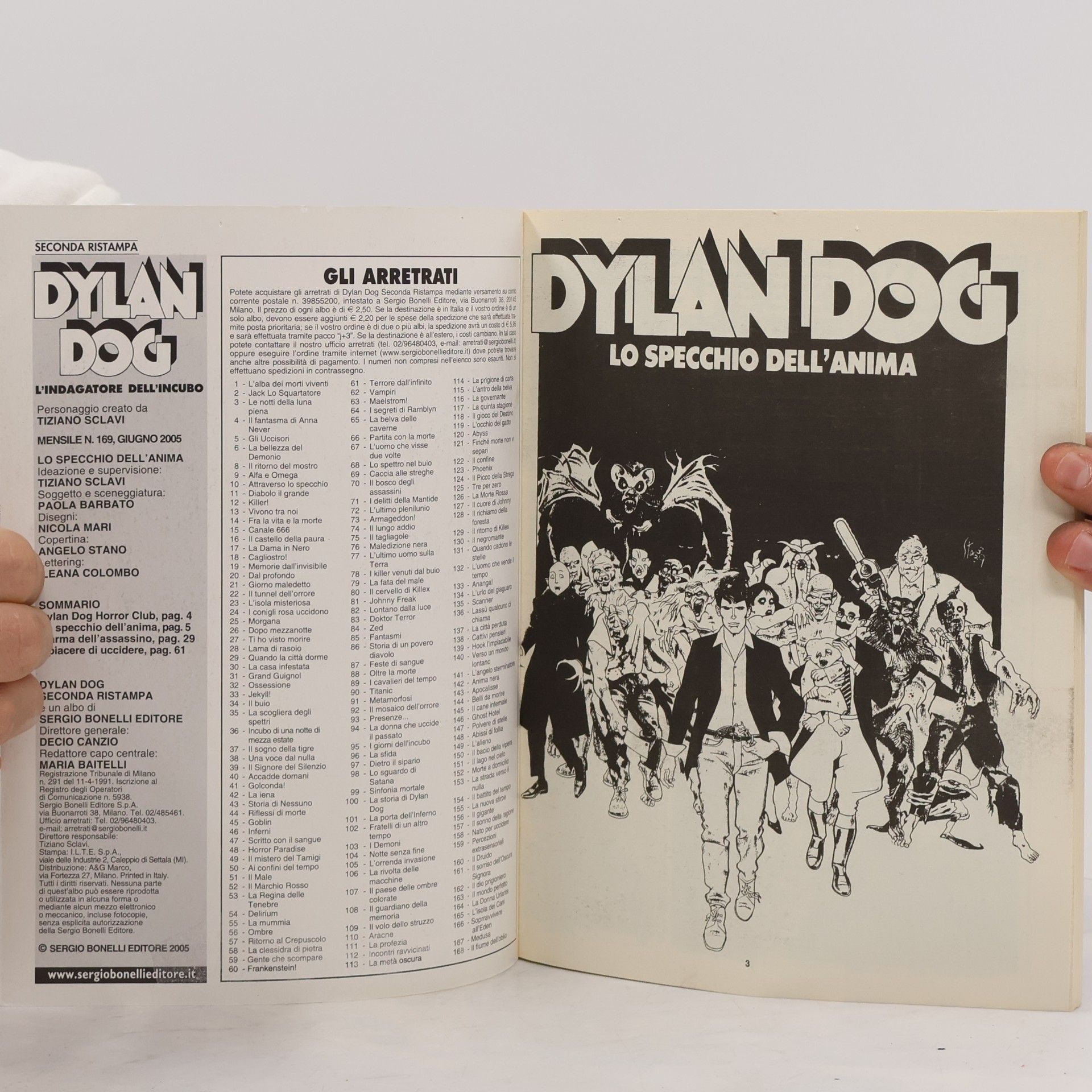 Tiziano Sclavi Dylan Dog 169
