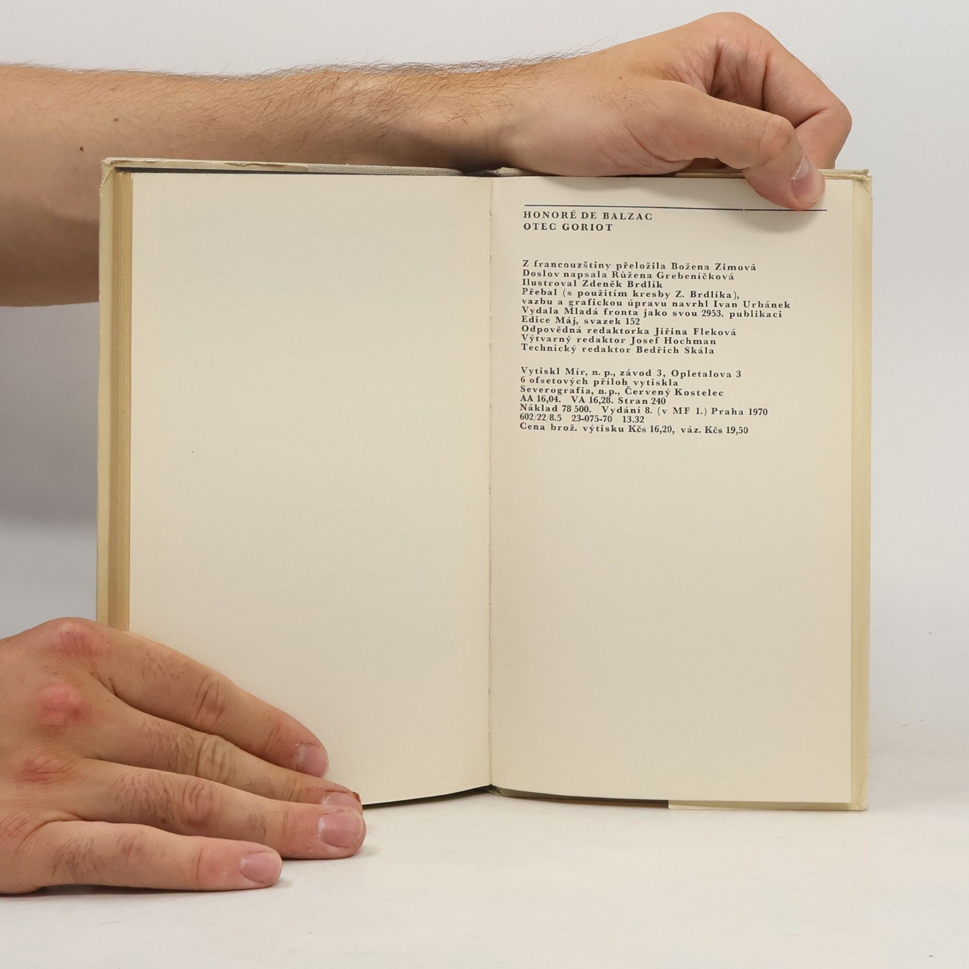Honoré de Balzac Otec Goriot
