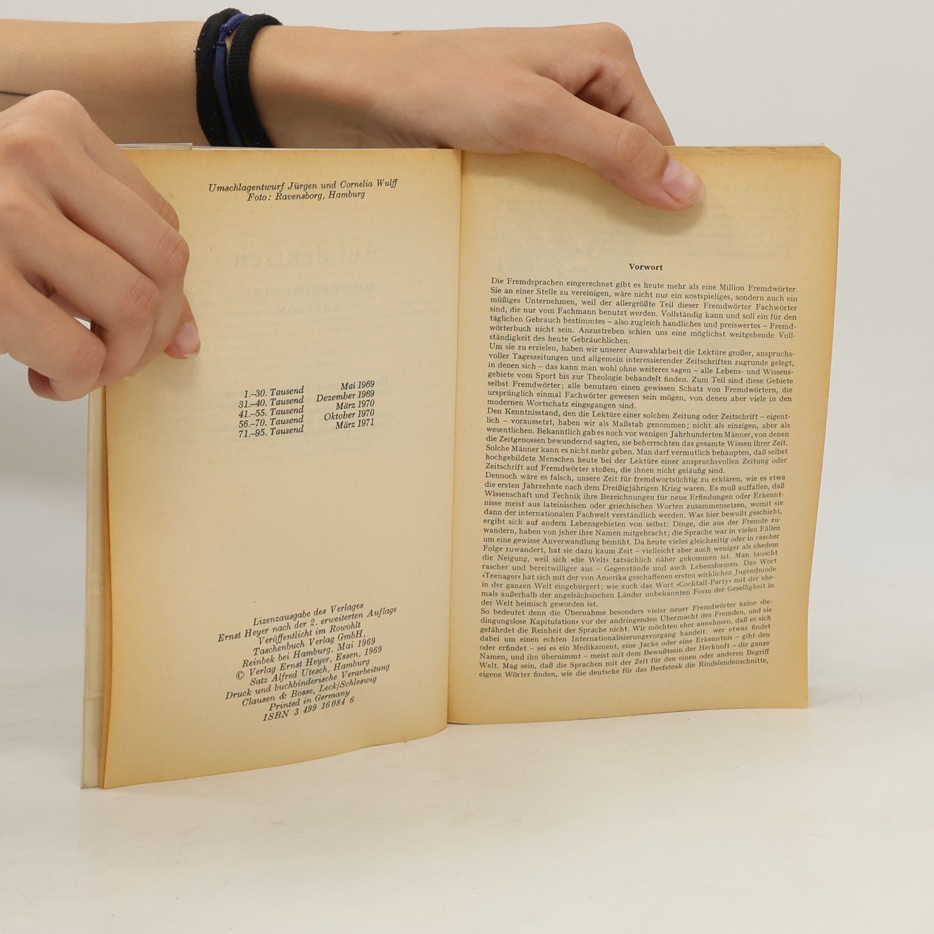 A. M. Textor Auf deutsch. Das Fremdwörterlexikon