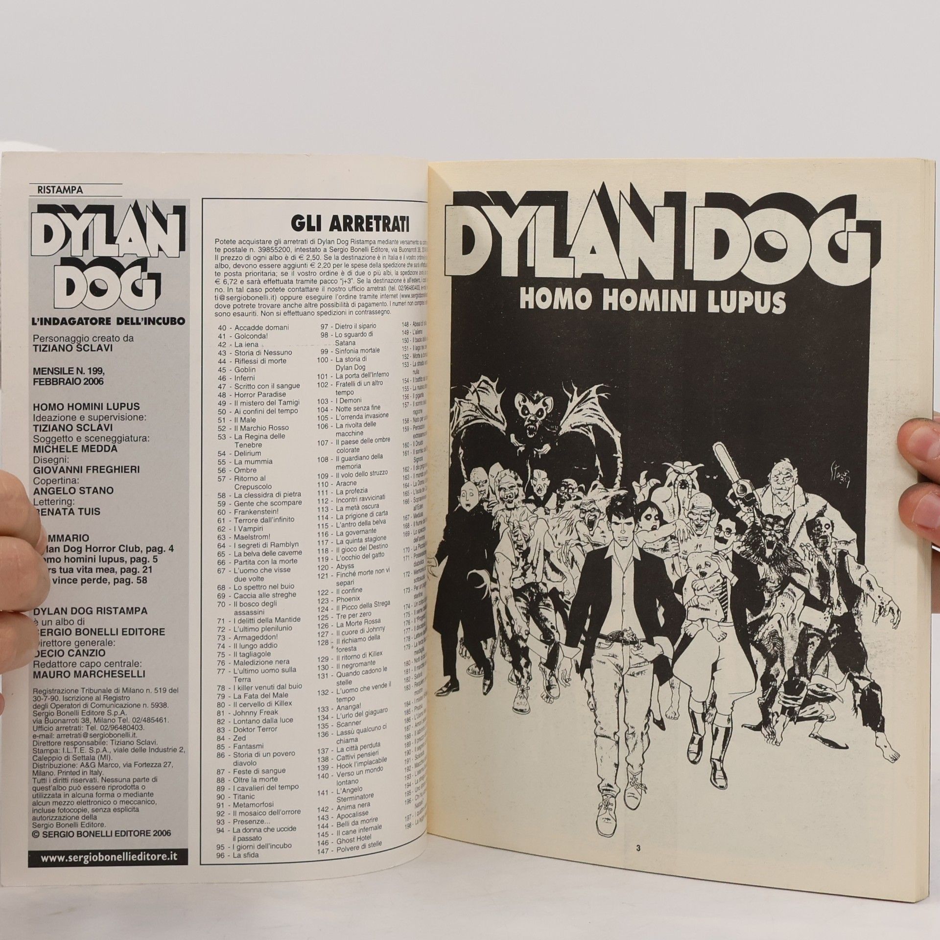 Autores varios Dylan Dog 199. Homo homini lupus