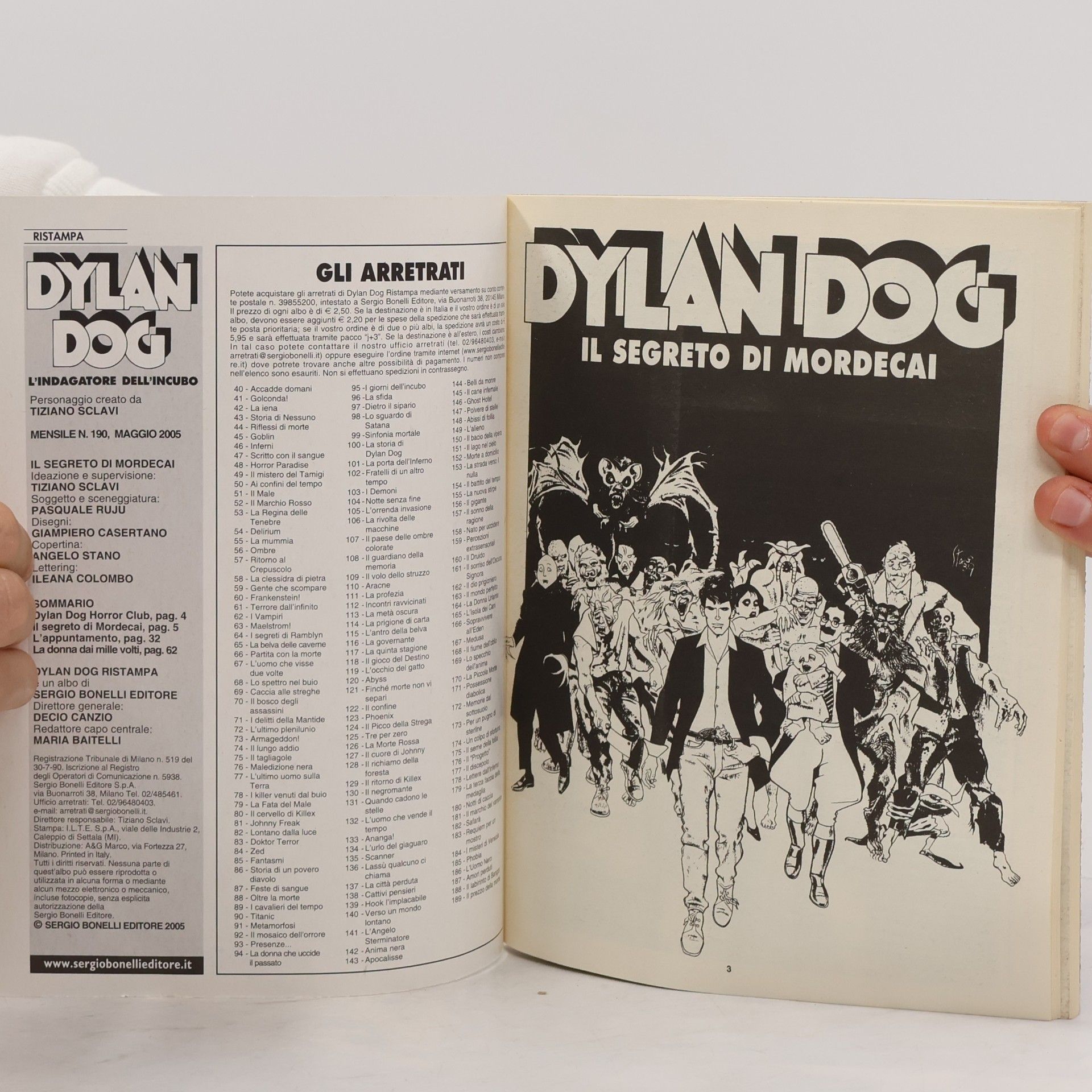 Autores varios Dylan Dog 190. Il segreto di Mordecai