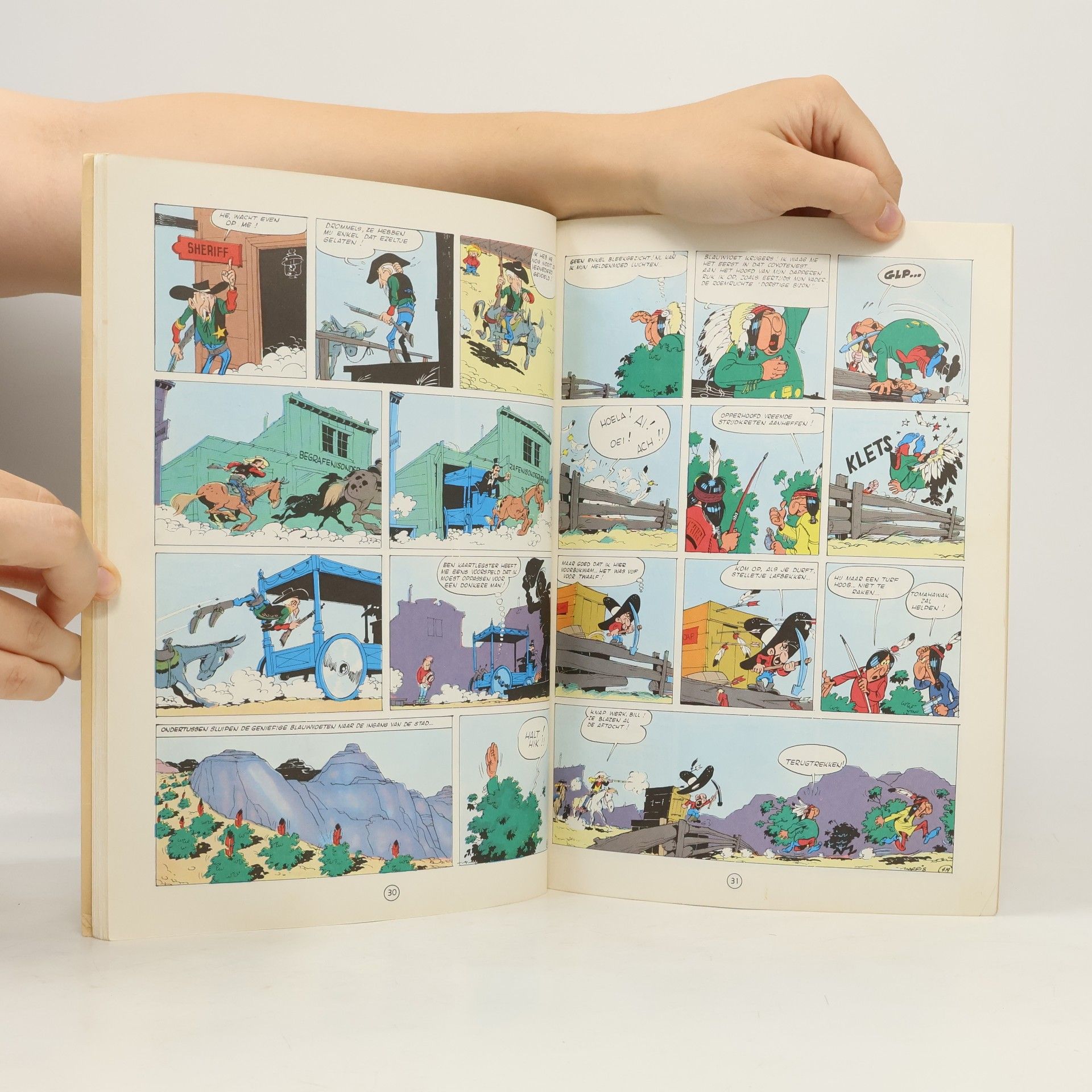 Morris Lucky Luke - 10: Blauwvoeten op het oorlogspad