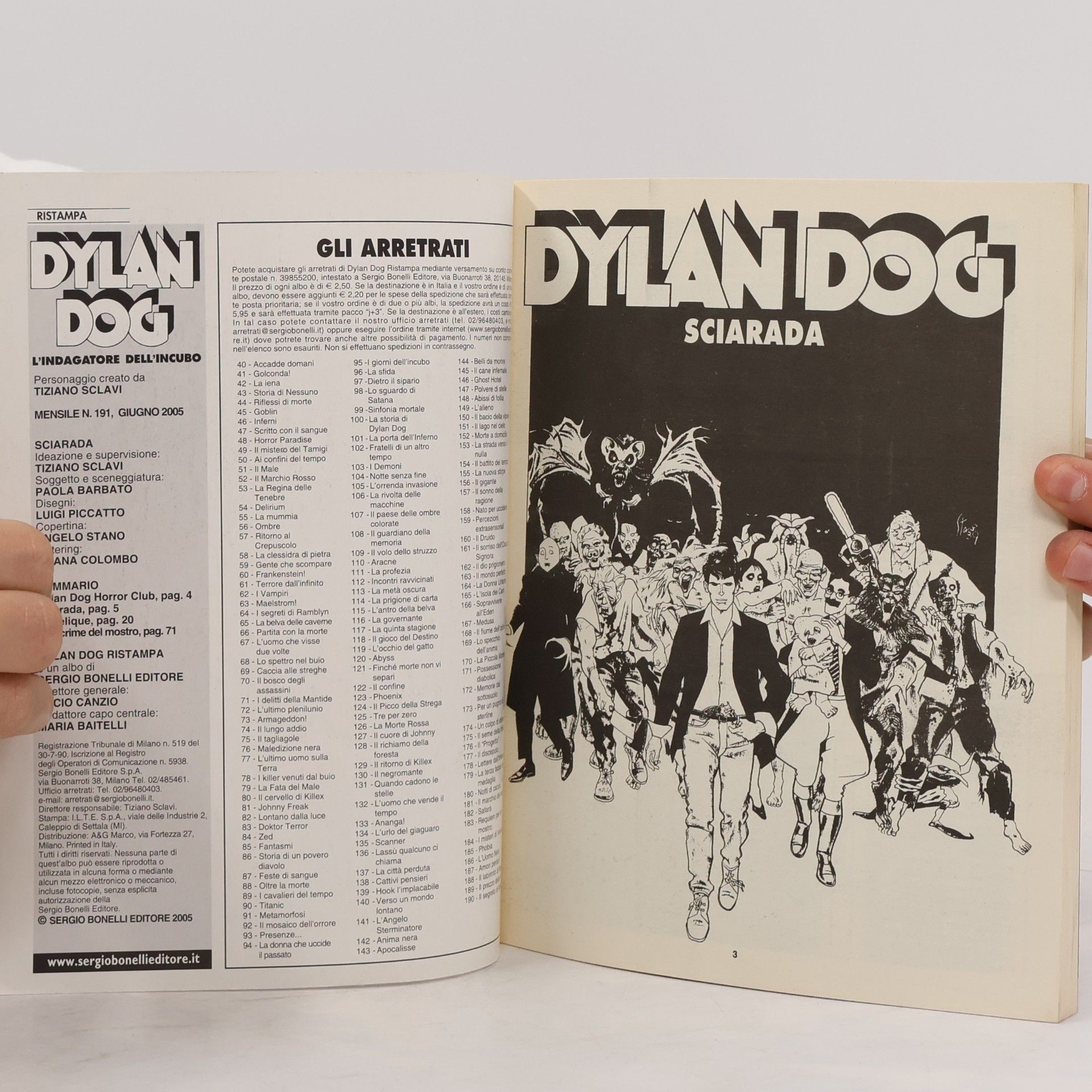 Tiziano Sclavi Dylan Dog 191