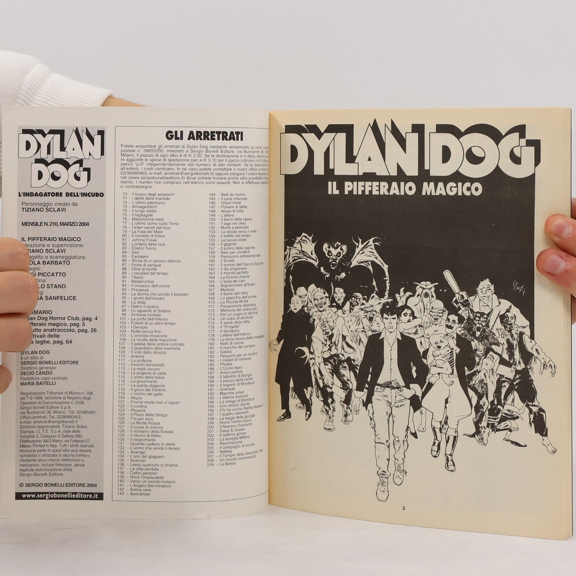 Autores varios Dylan Dog 210. Il pifferaio magico