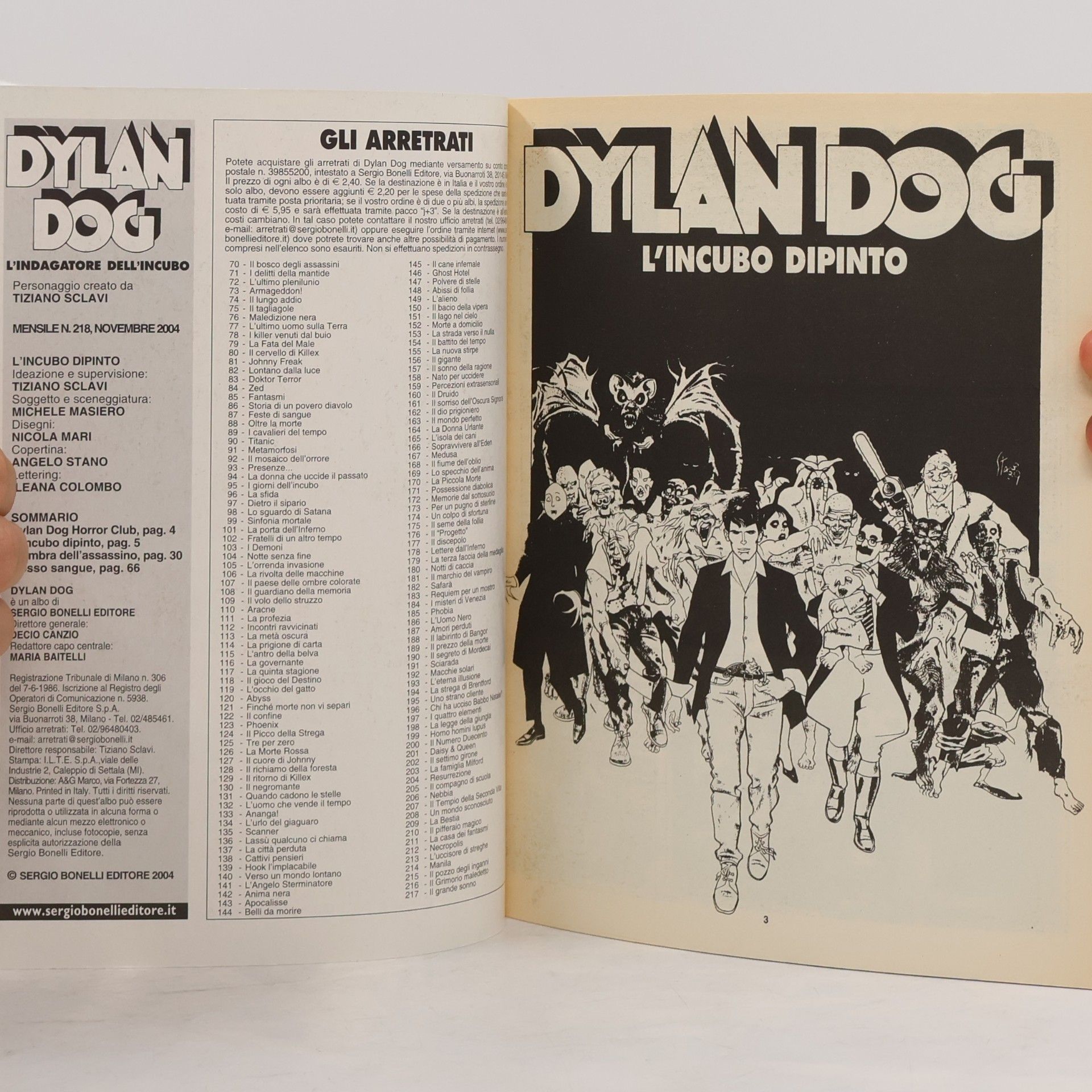 Autorenkollektiv Dylan Dog 218. L'incubo dipinto