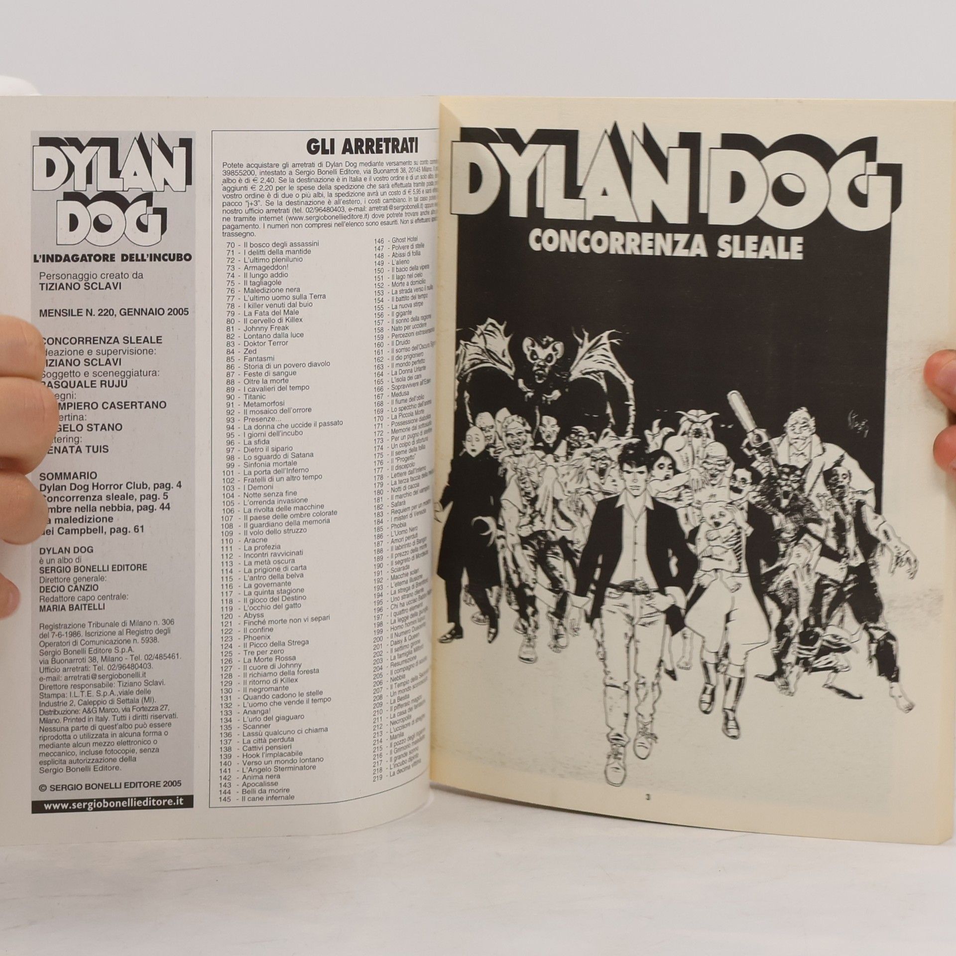 Tiziano Sclavi Dylan Dog 220. Concorrenza sleale