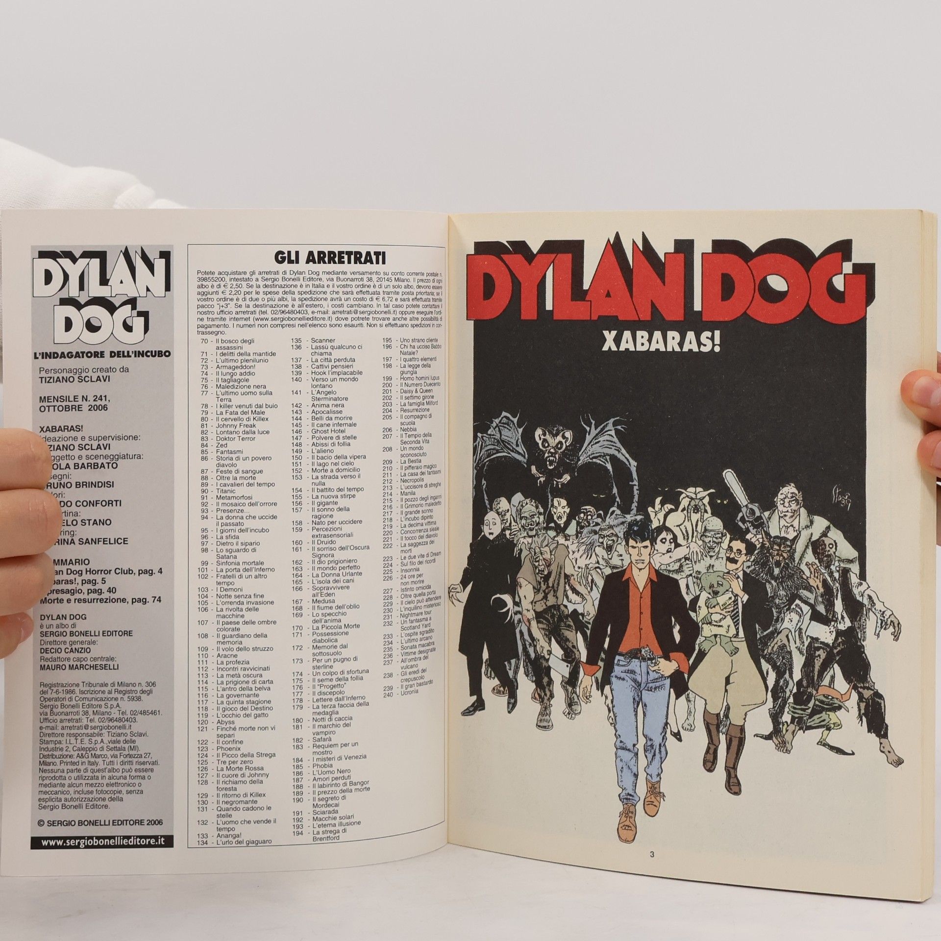 Autores varios Dylan Dog 241. Xabaras!