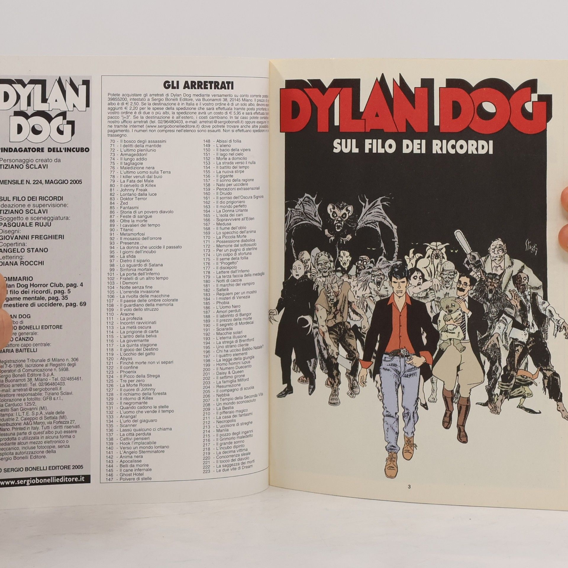 Kolektiv autorů Dylan Dog 224. Sul filo dei ricordi