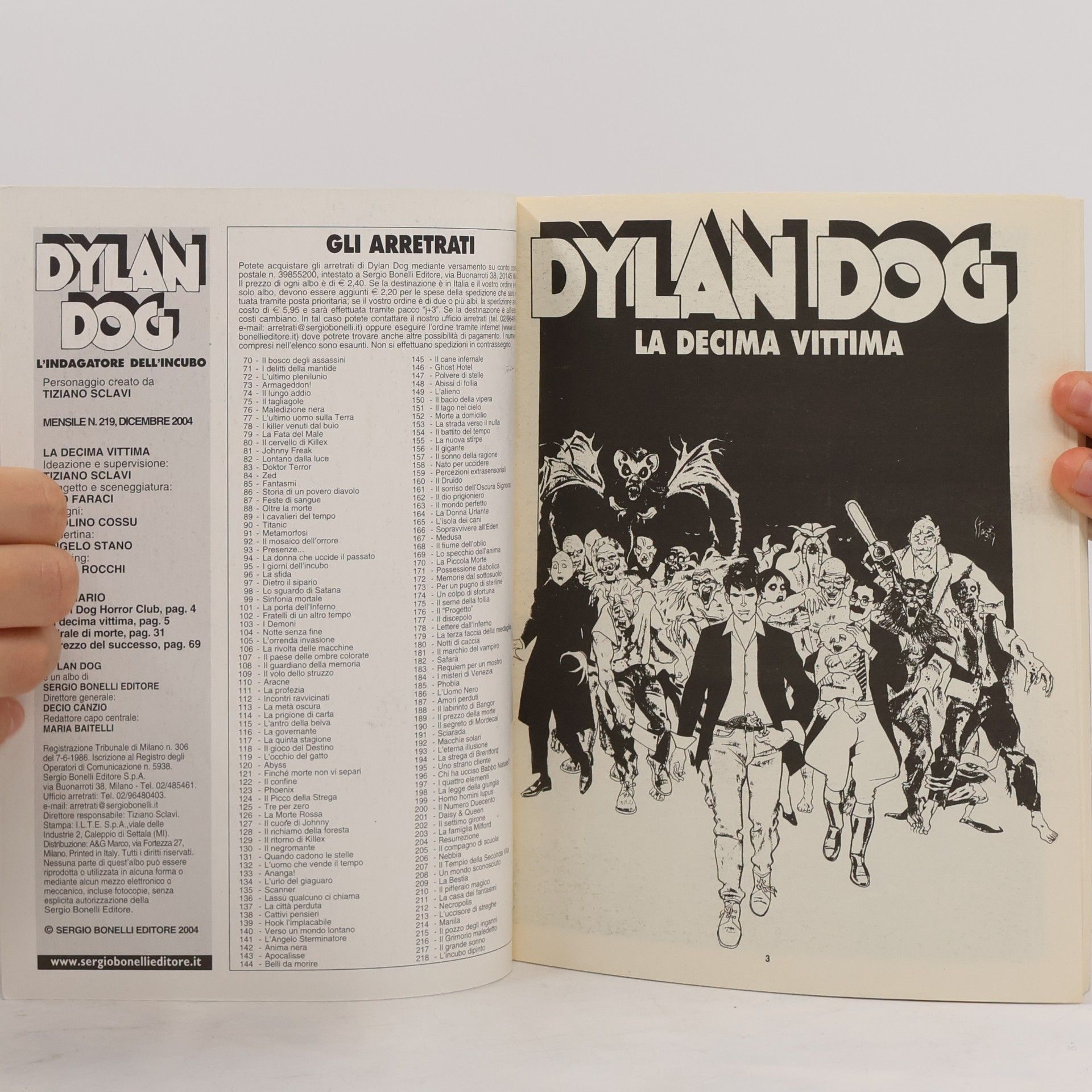 Tiziano Sclavi Dylan Dog 219