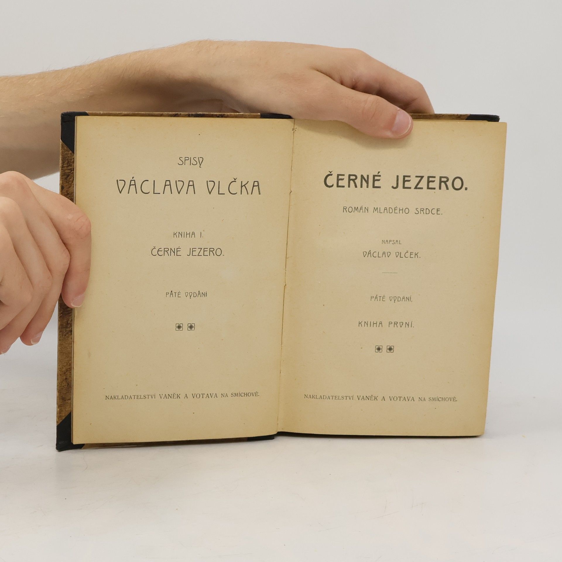 Václav Vlček Černé jezero