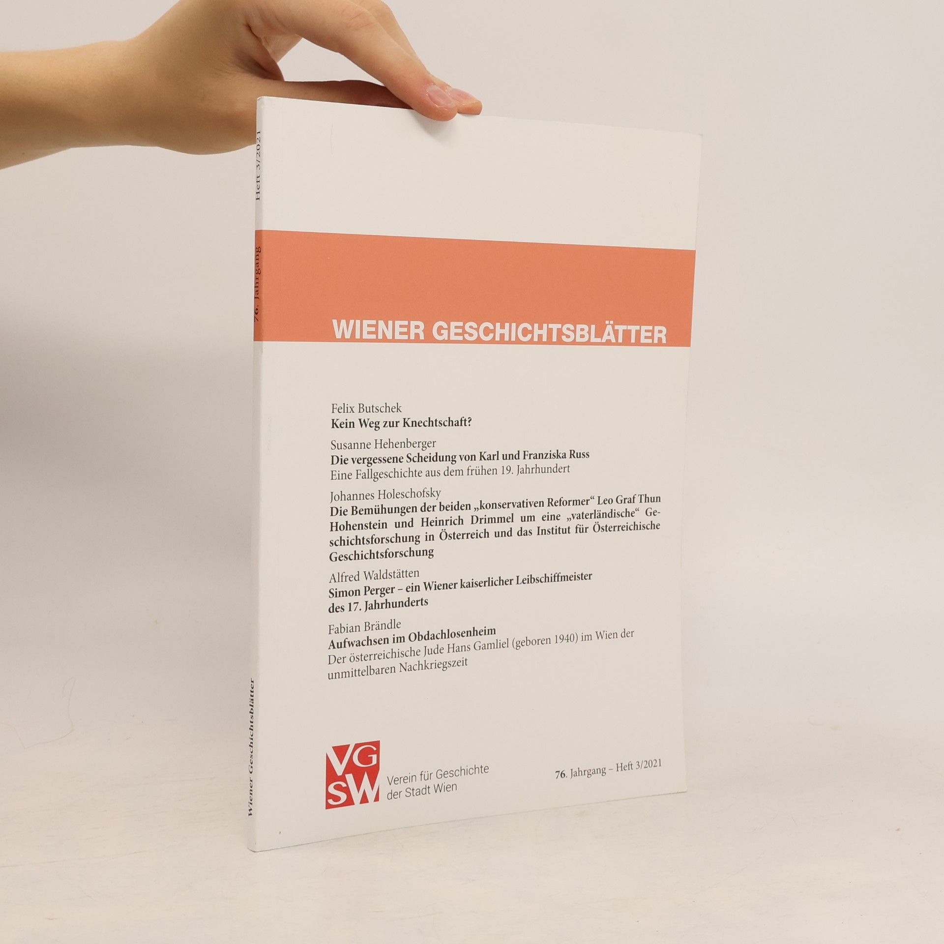 Autorenkollektiv Wiener Geschichtsblätter 3/2021
