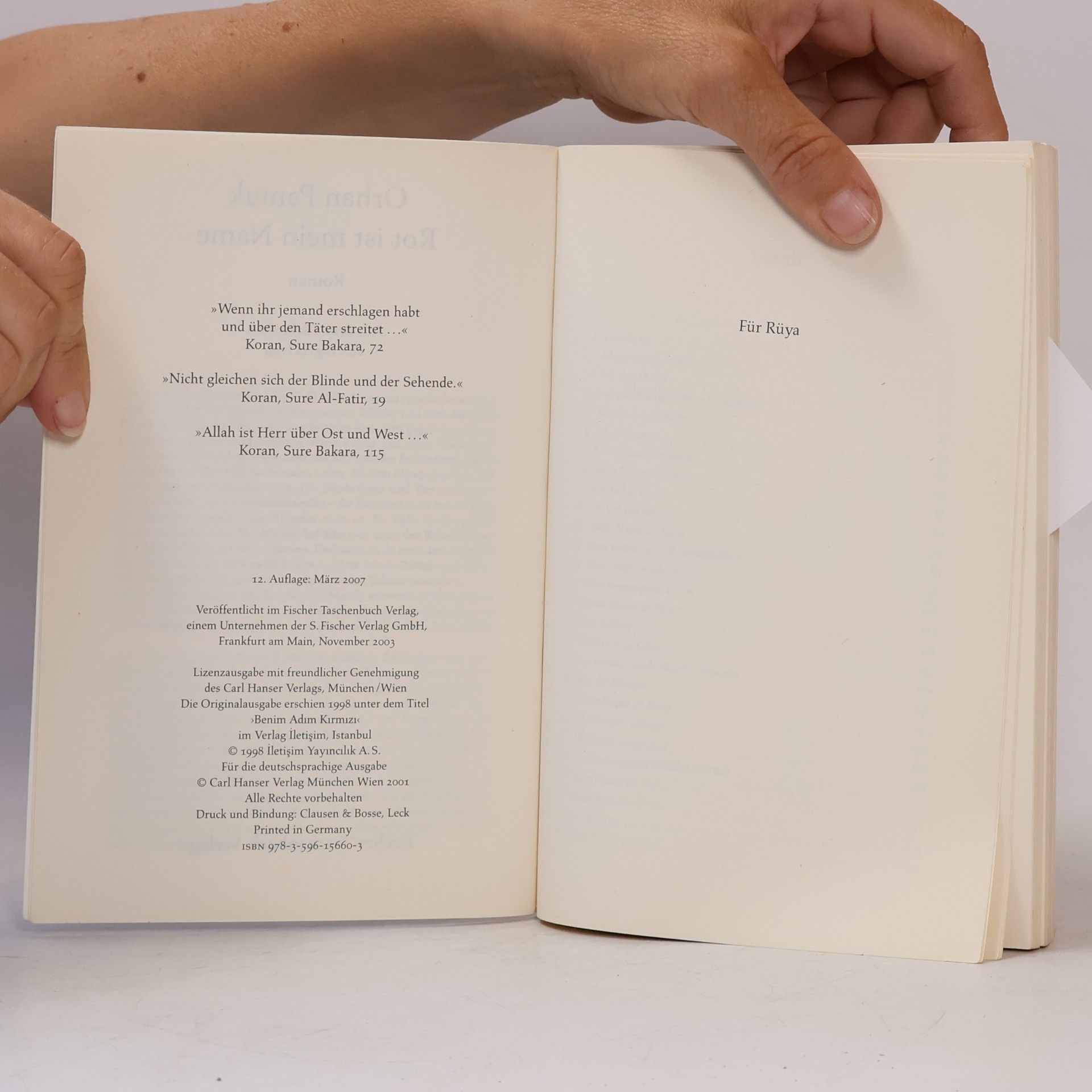 Orhan Pamuk Rot ist mein Name