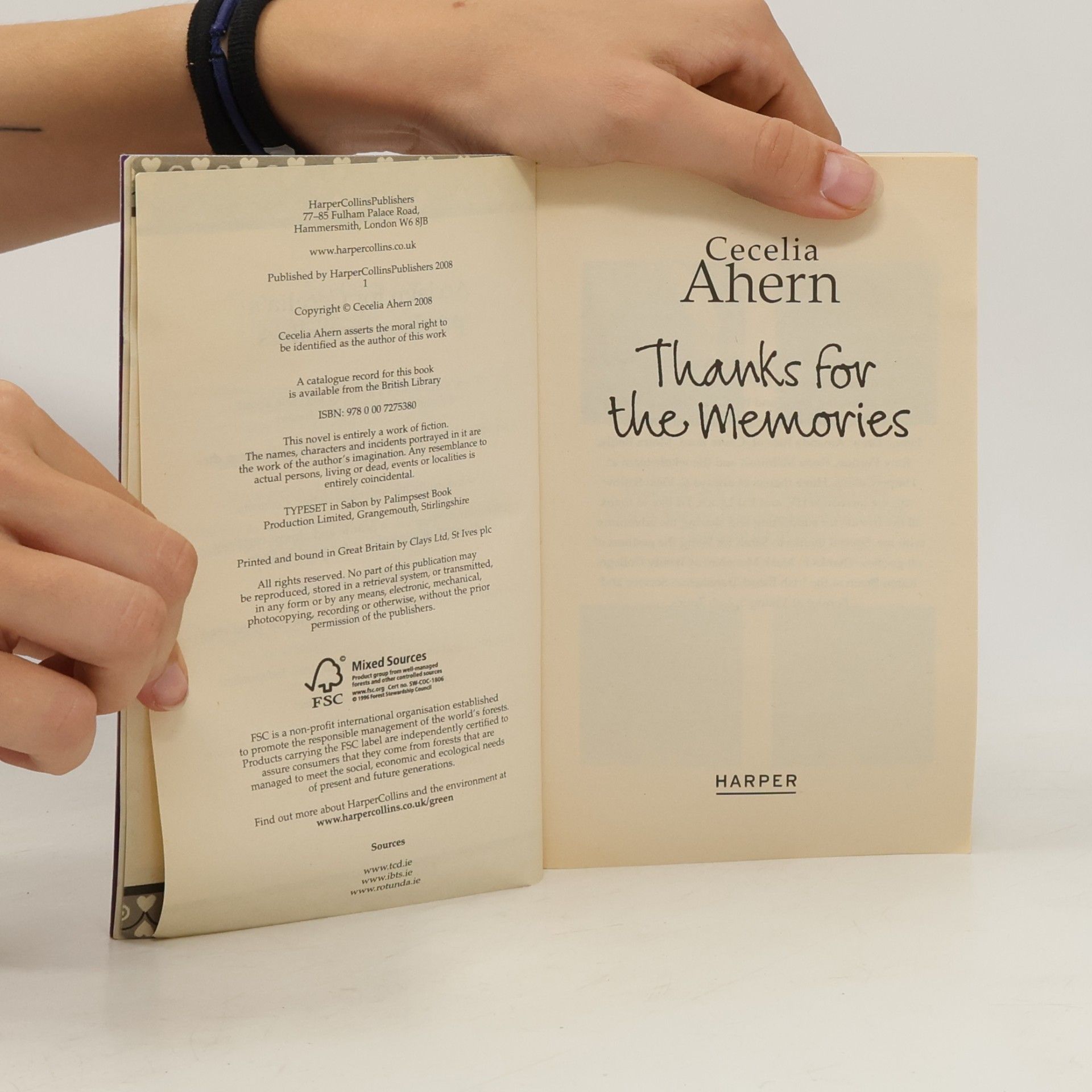 Cecelia Ahern Thanks for the Memories