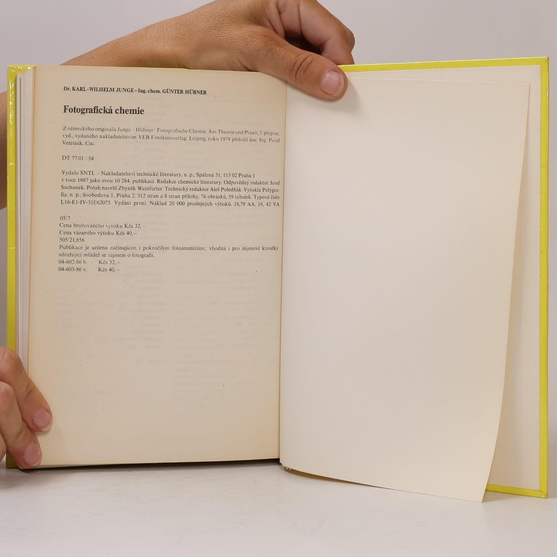 KarlWilhelm Jung Fotografická chemie