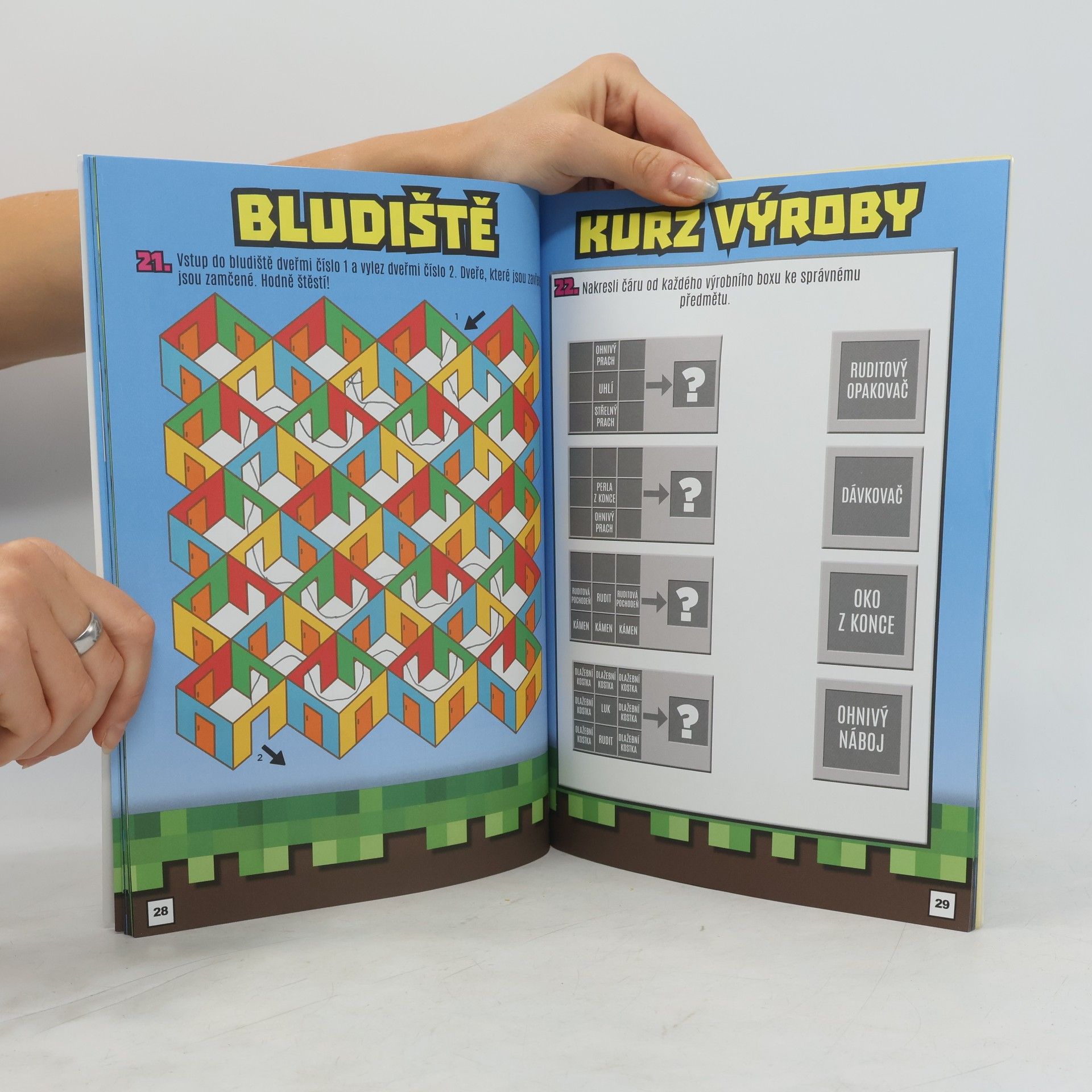 Roman Bureš Minecrafťákův svět: Aktivity, hry, samolepky