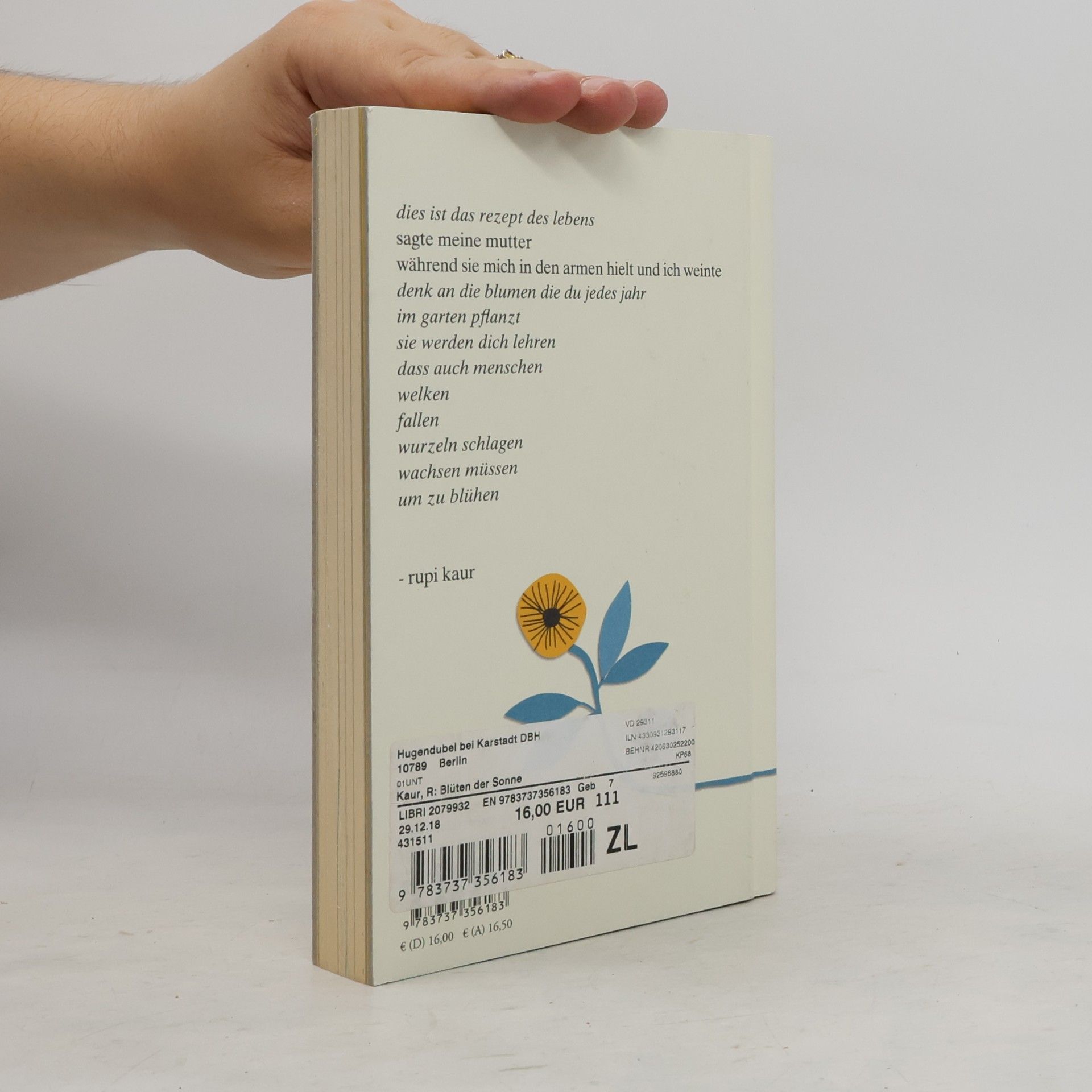 Rupi Kaur Die Blüten der Sonne