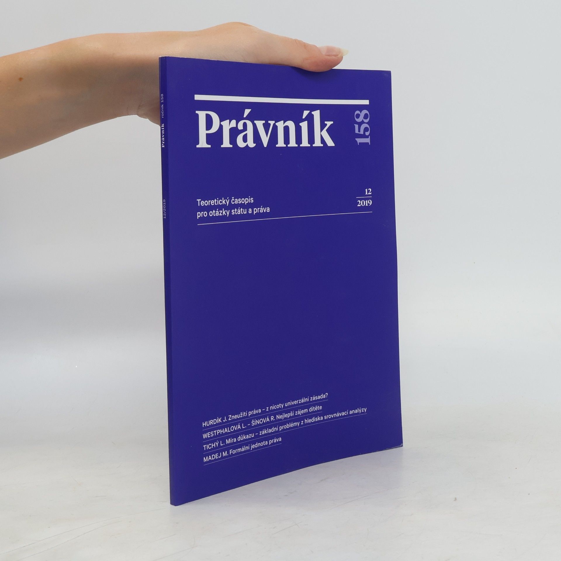 Autorenkollektiv Právník. Teoretický časopis pro otázky státu a práva