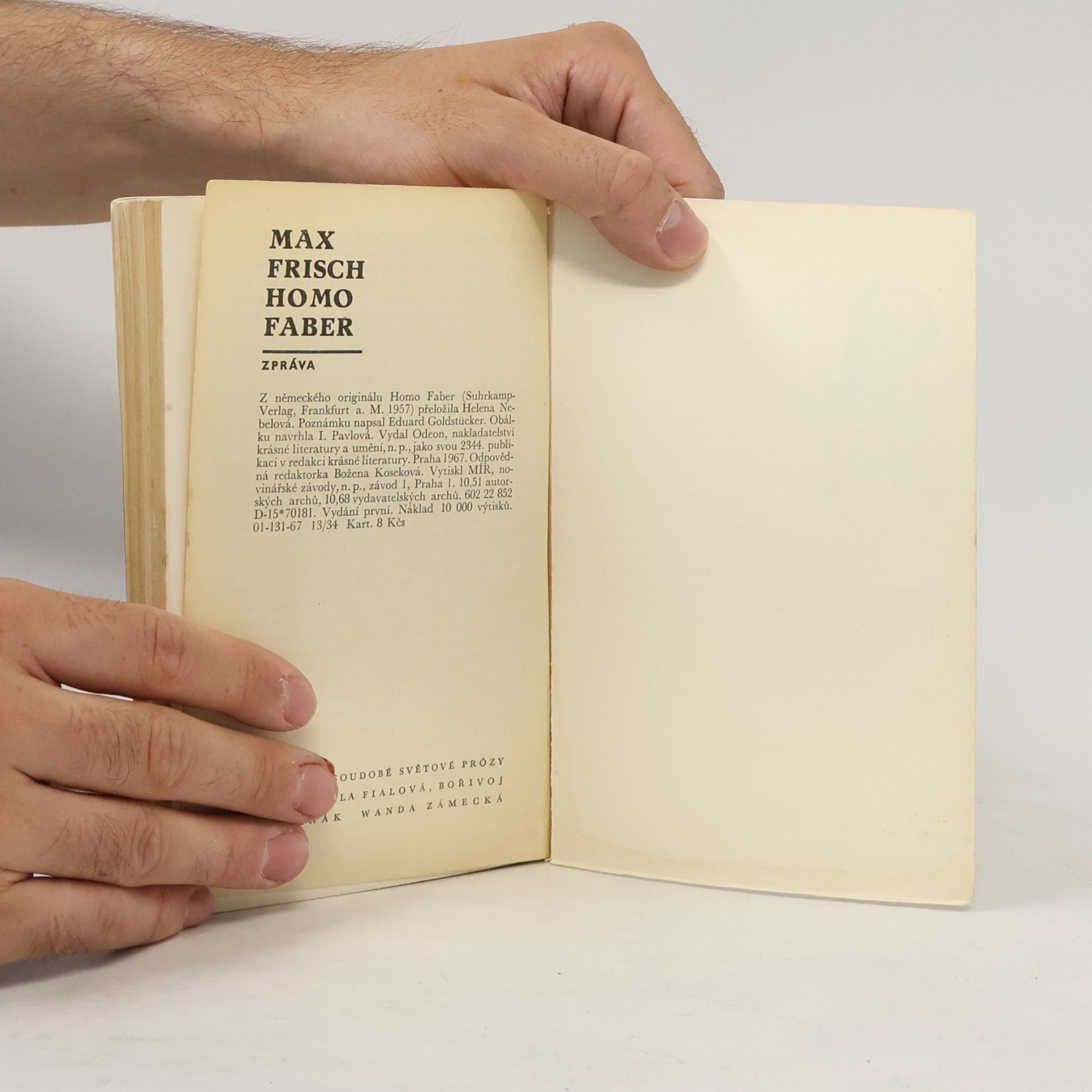 Max Frisch Homo Faber. Zpráva