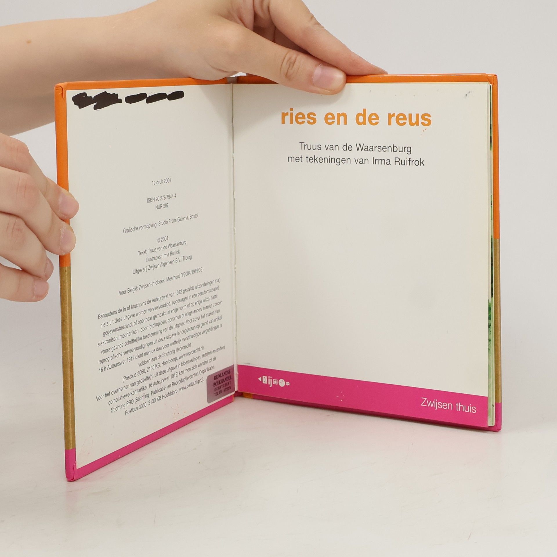 Truus van de Waarsenburg Maan Roos Vis: Ries en de reus